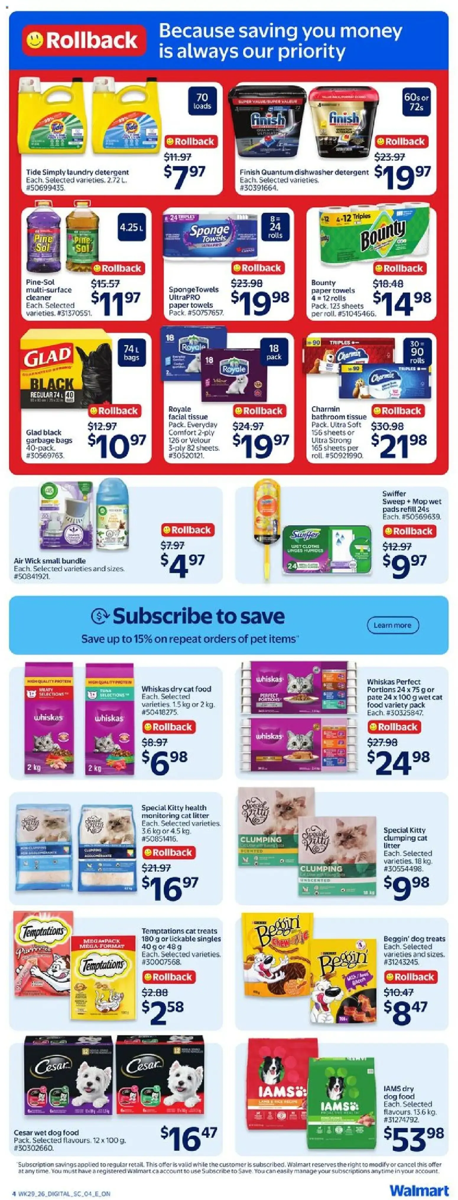 Walmart weekly flyer from Aug 13, 2026 > weekly specials & deals from August 13 to August 19 2026 - flyer page 6