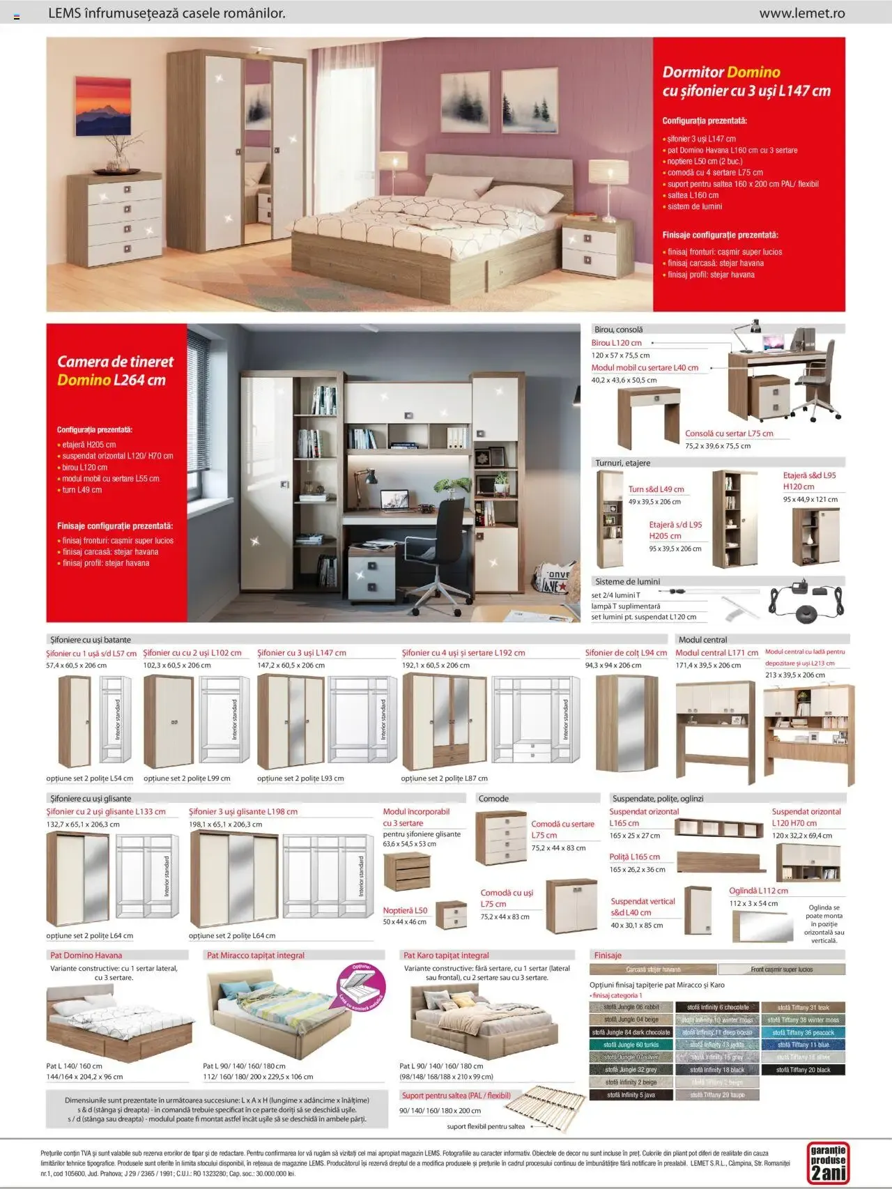 Catalog Lem’s catalog - Dormitor Domino - Oferta 17.11.2023 - 31.01.2027 de la 17 noiembrie până la 31 ianuarie 2027 - Revista Pagina 2