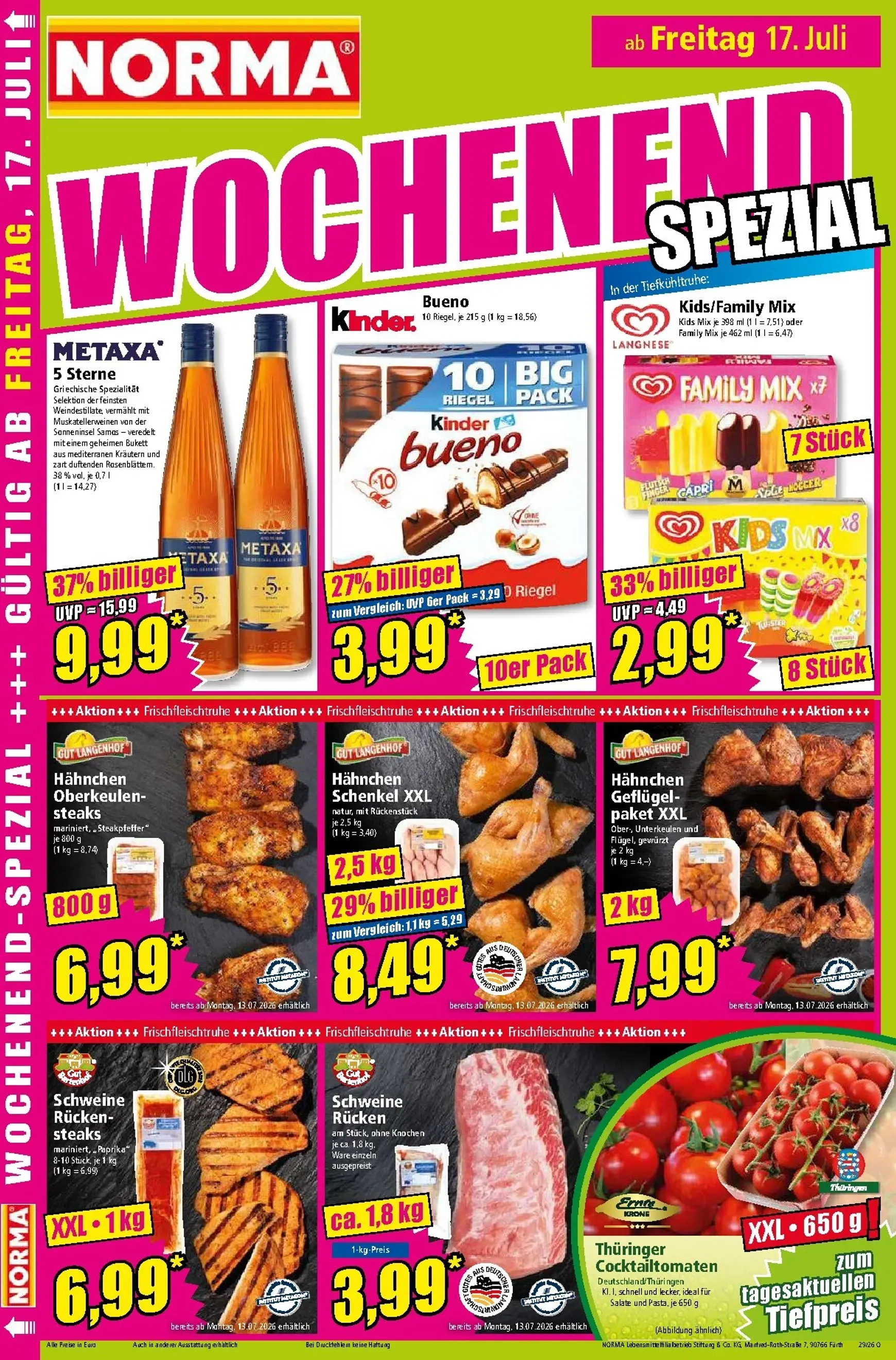 Norma Prospekt – von Montag 13.07.2026 bis Samstag 18.07.2026 von 13. Juli bis 18. Juli 2026 - Prospekt seite 16