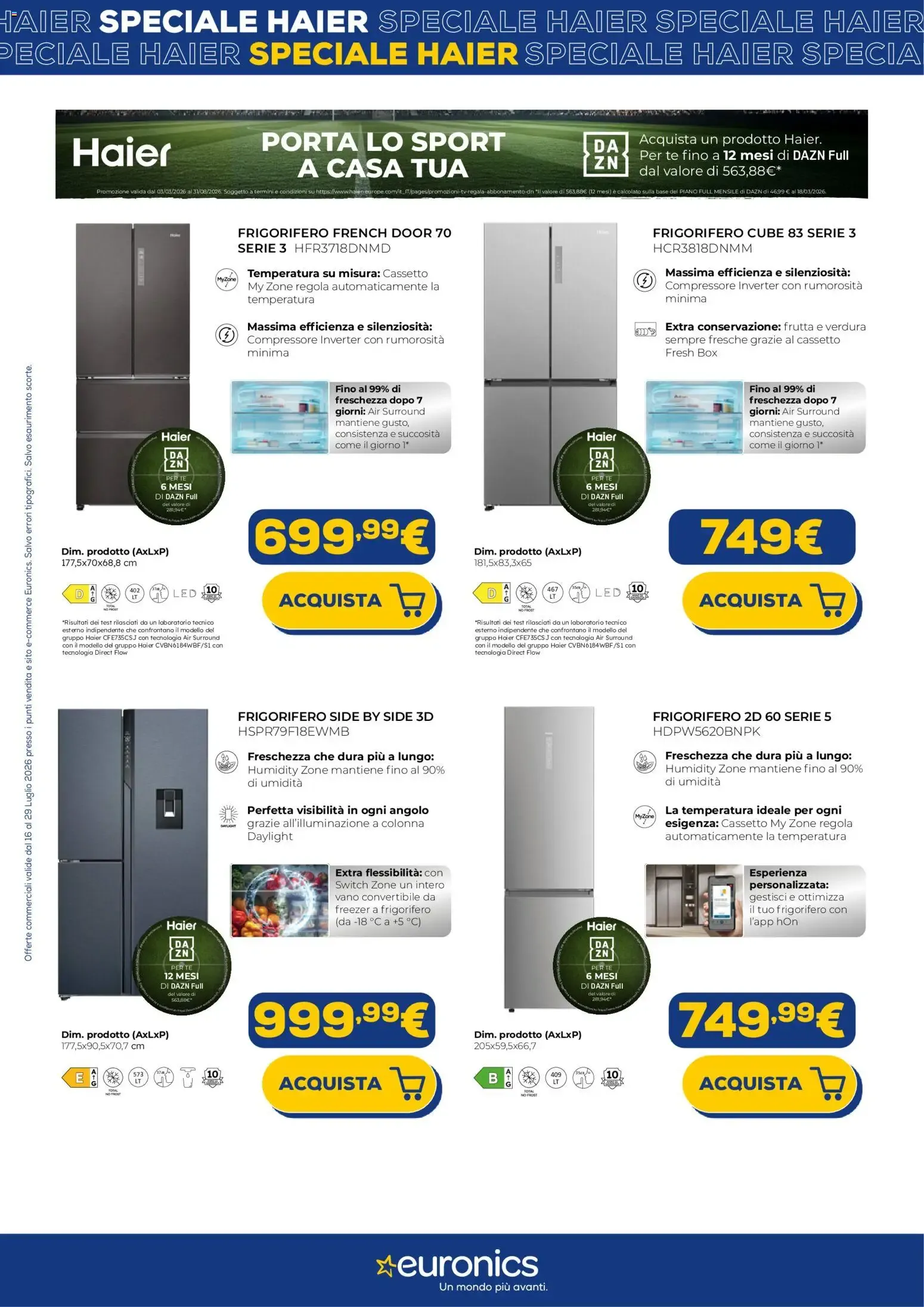 Euronics Tech Speciale Haier da 16 luglio a 29 luglio di 2026 - Pagina del volantino 6