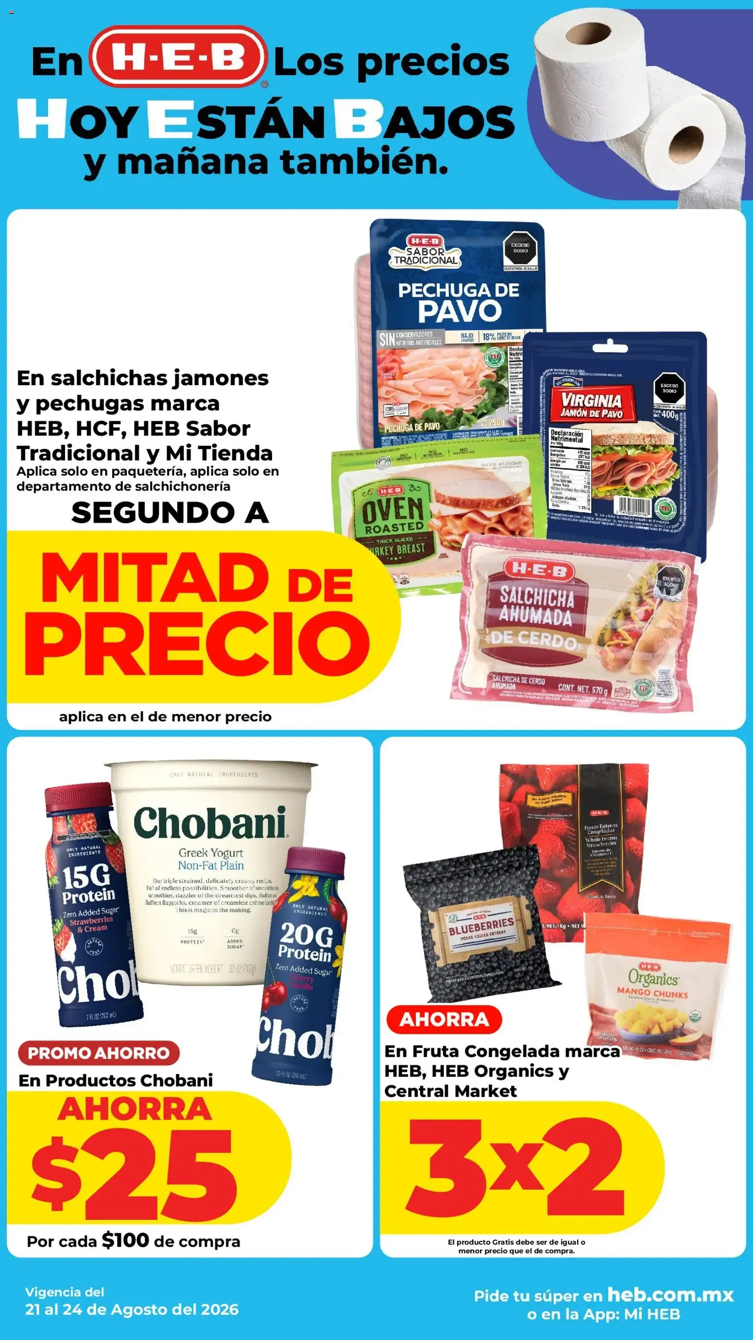 Catálogo de H-E-B: Precios Bajos en Carnes para Asar 21 de agosto al 24 de agosto 2026 - Pagina 5