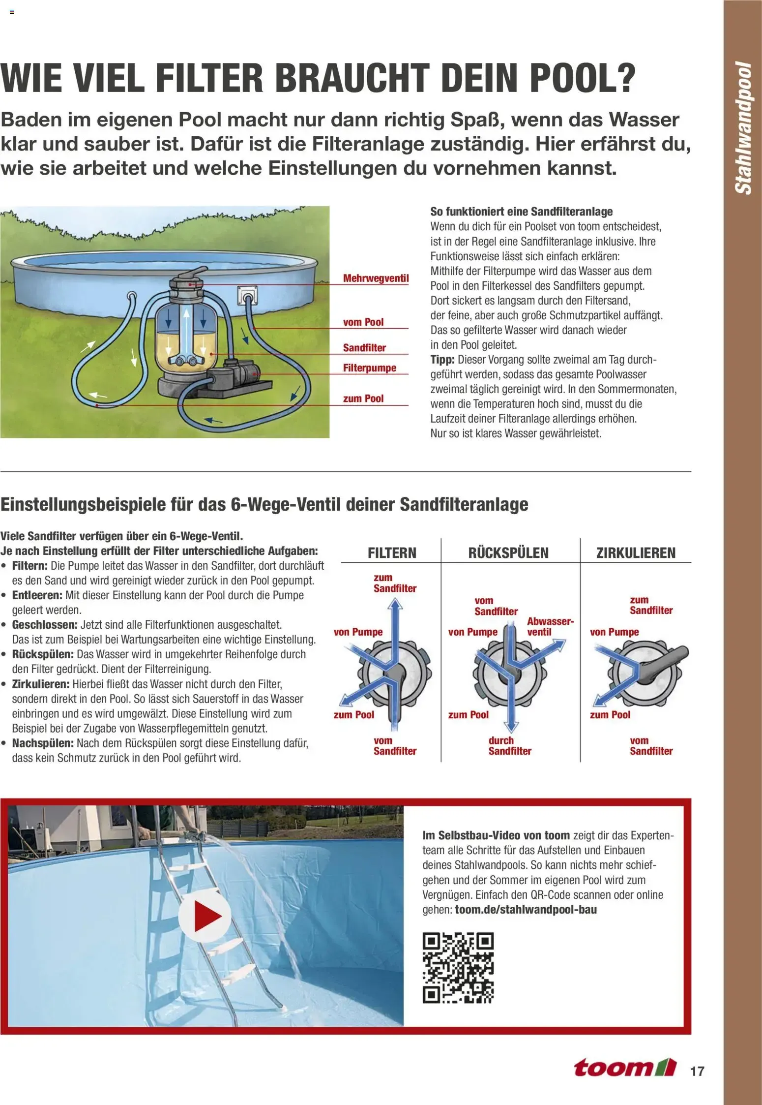 Anleitung Nr. 10: Pool selber bauen von 1. Januar bis 31. Dezember 2026 - Prospekt seite 17