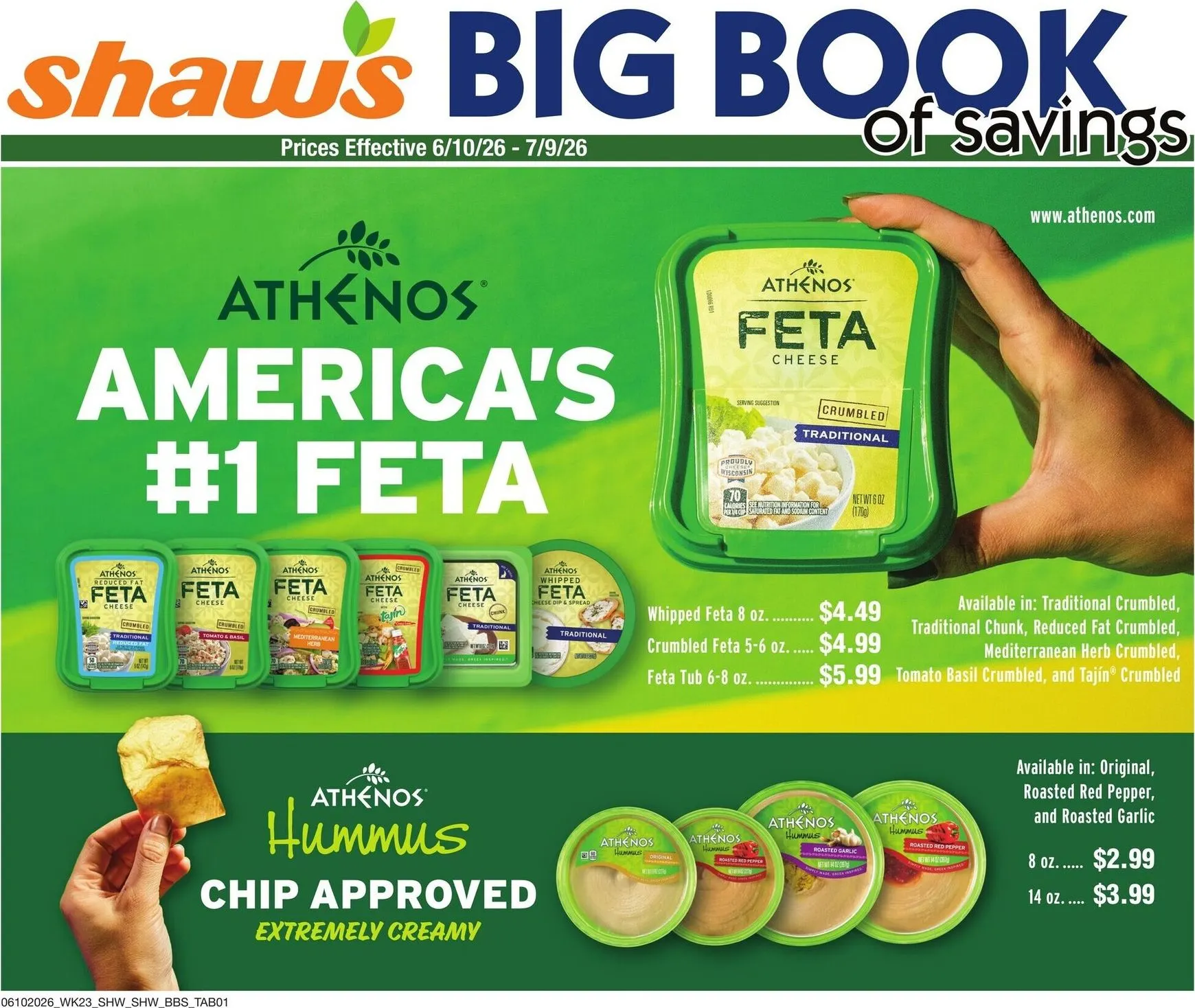 Weekly ad Current Shaw's - Big Book of Savings leaflet valid from Wednesday 06/10/2026 to Thursday 07/09/2026 from June 10 to July 9 2026 - Page 1