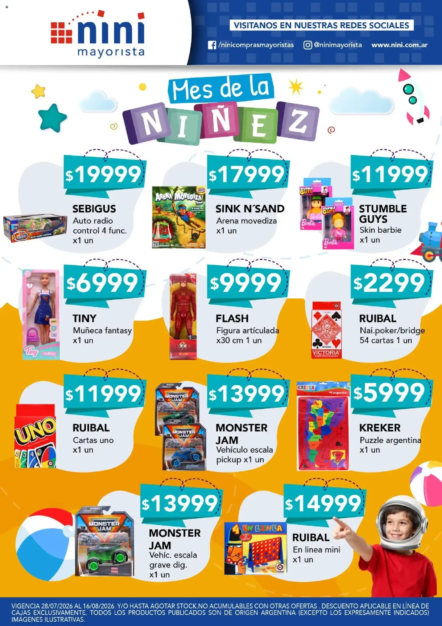 Ofertas de NINI Mayorista Mes de la niňez del 28/07/2026 - 16/08/2026 28 de julio al 16 de agosto 2026 - Página 2 del catálogo