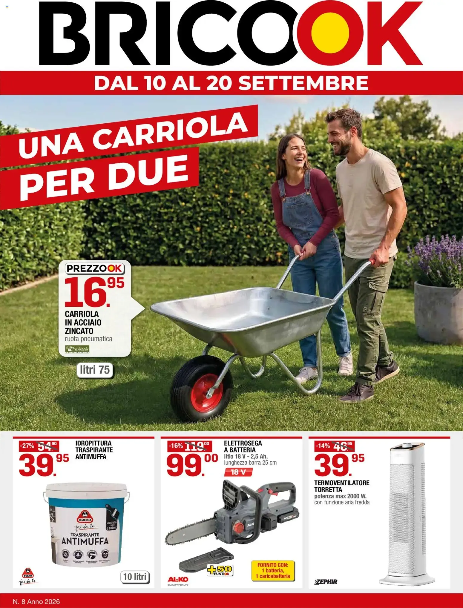 Nuovo Brico OK volantino dal 10/09/2026 > offerte anteprima 🛍️ da 10 settembre a 20 settembre di 2026 - Pagina del volantino 1