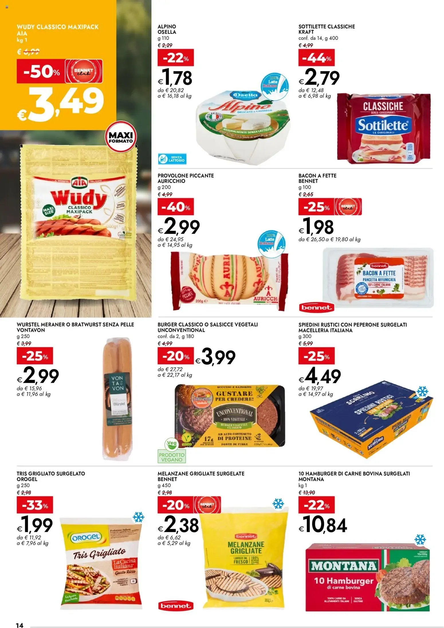 Nuovo bennet volantino Dalla Brace Alla Tavola dal 06/08/2026 > offerte anteprima 🛍️ da 6 agosto a 19 agosto di 2026 - Pagina del volantino 14