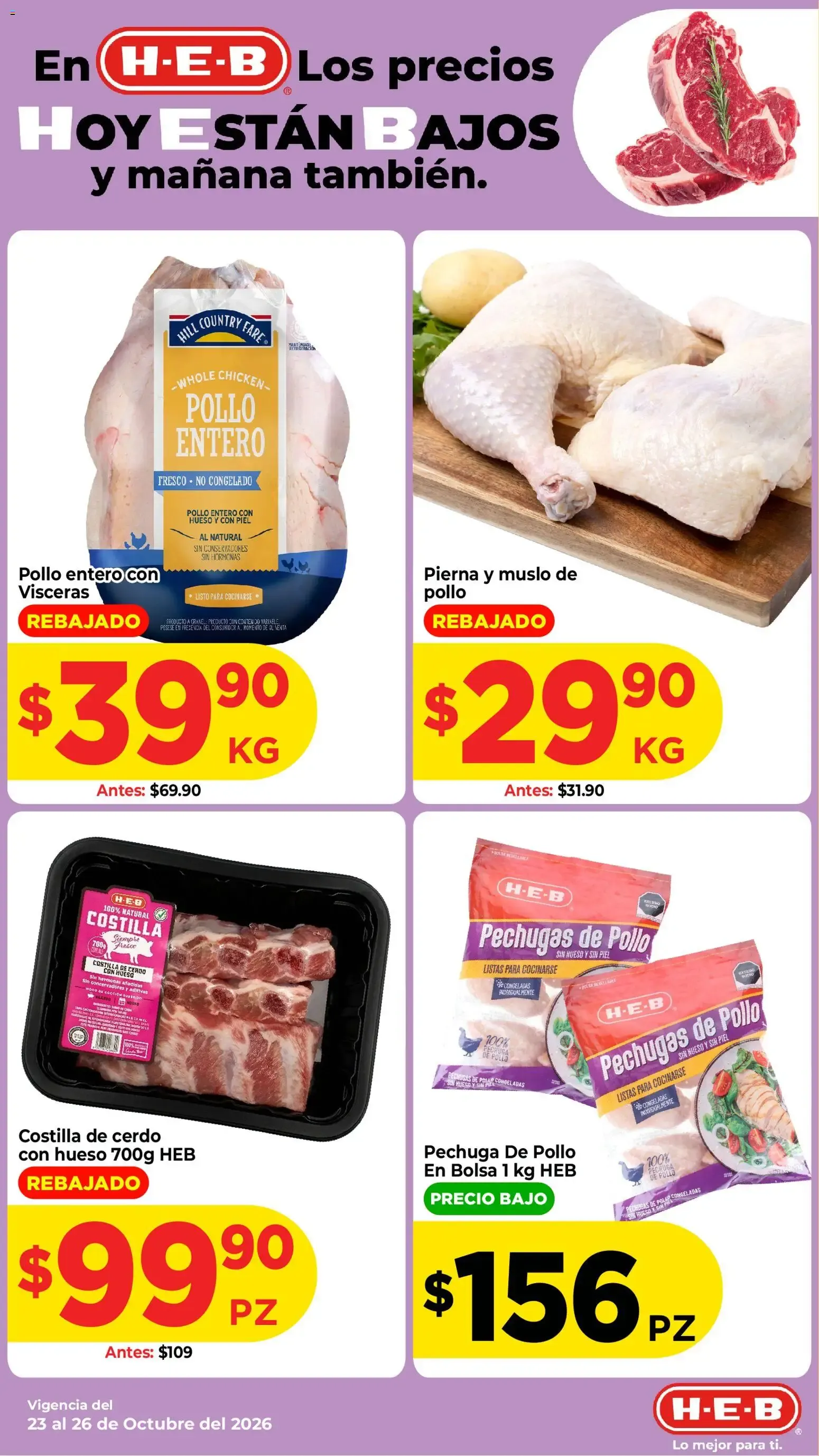 Catálogo de H-E-B: Los precios HOY ESTÁN BAJOS y mañana también 23 de octubre al 26 de octubre 2026 - Pagina 4