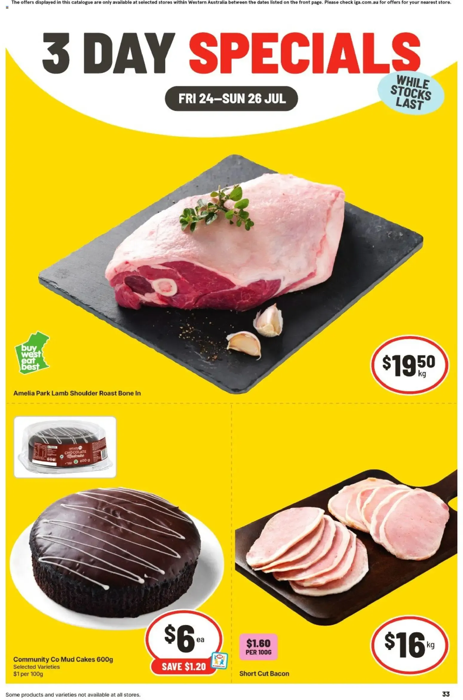 3 DAY SPECIALS - Catalogue valid from 24 July to 26 July 2026 - page 1