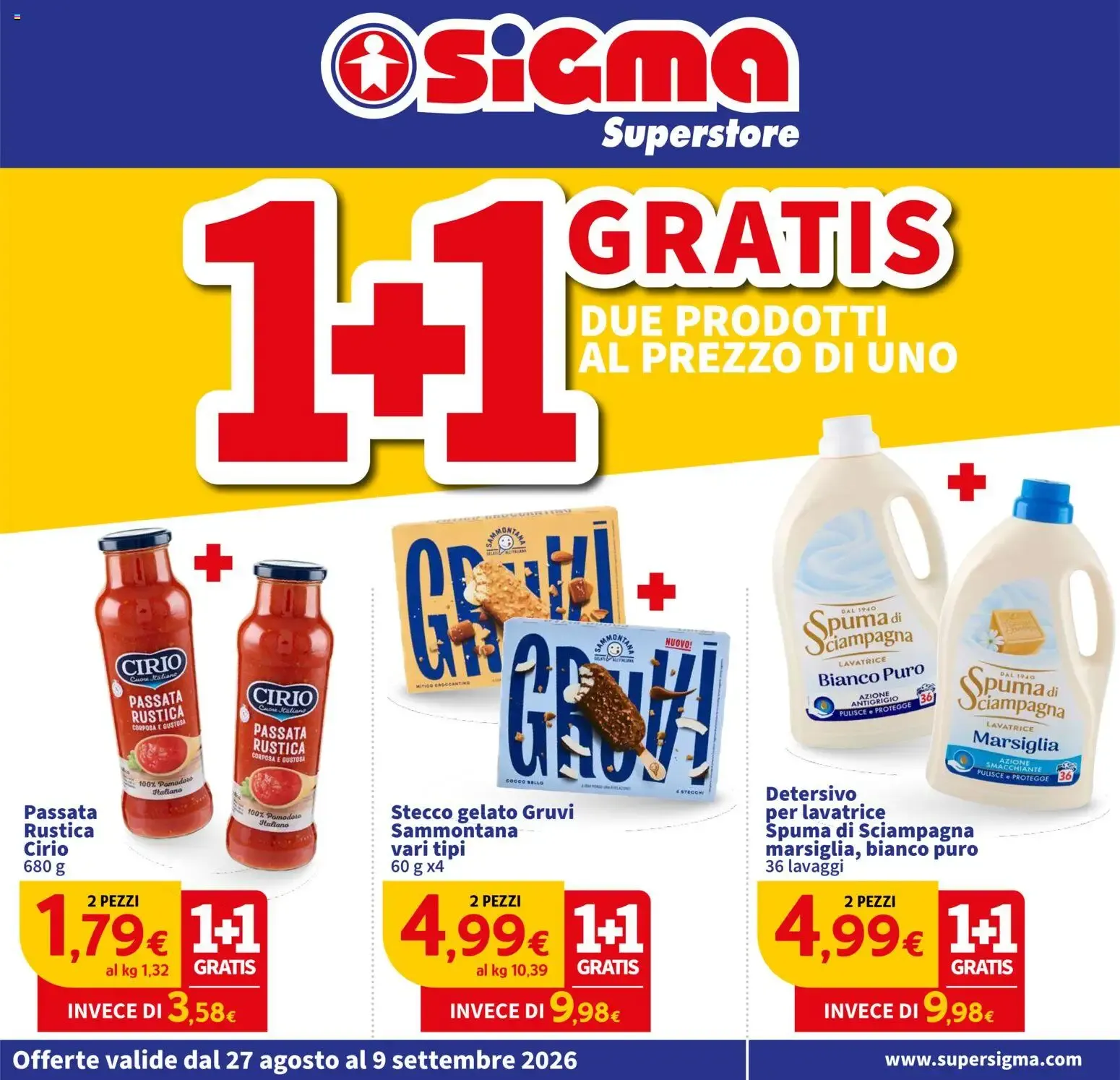 Nuovo SIGMA volantino Superstore dal 27/08/2026 > offerte anteprima 🛍️ da 27 agosto a 9 settembre di 2026 - Pagina del volantino 1