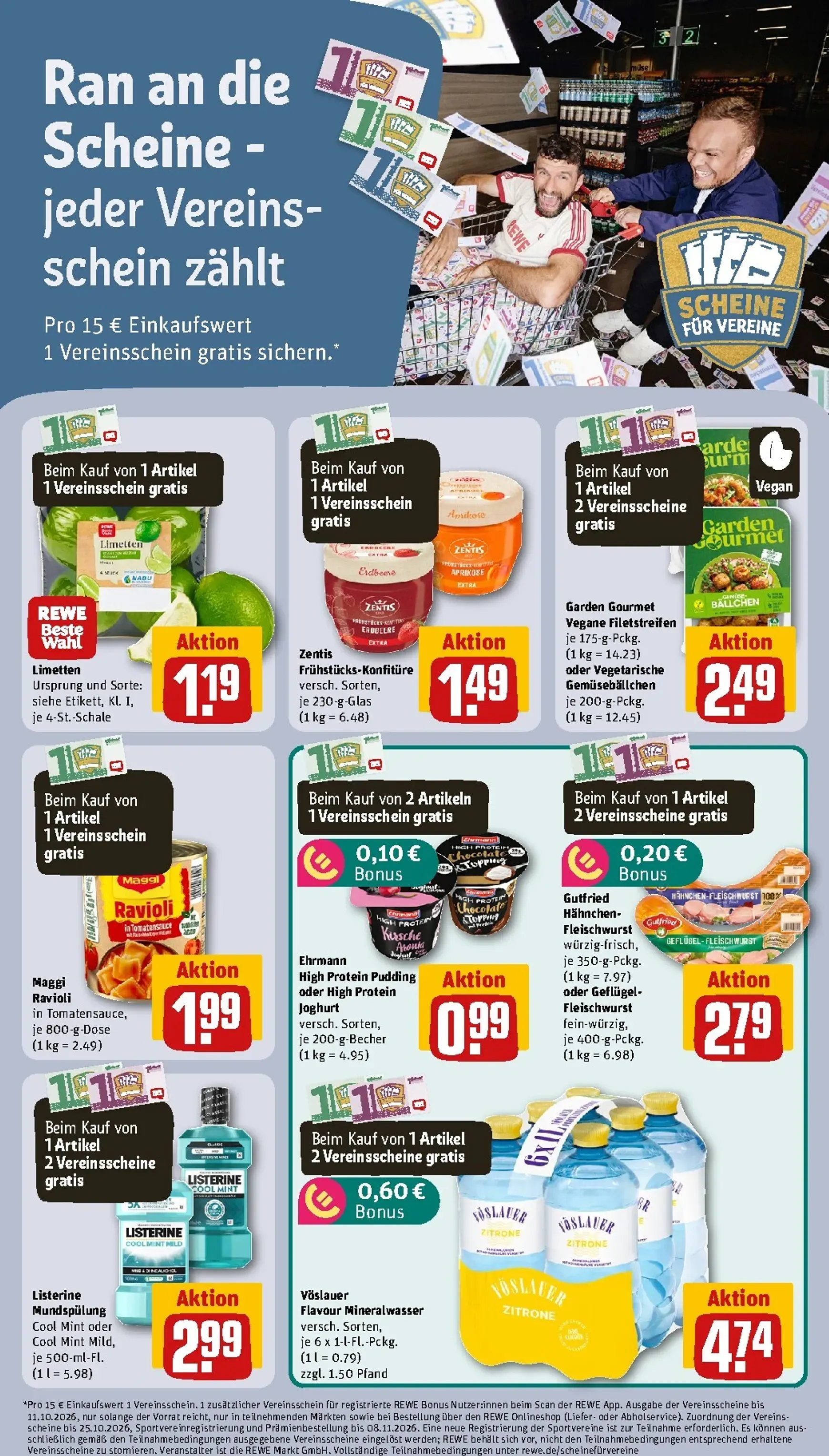 Die REWE Jubelwochen Mega Angebote, mega sparen! von 21. September bis 27. September 2026 - Prospekt seite 11