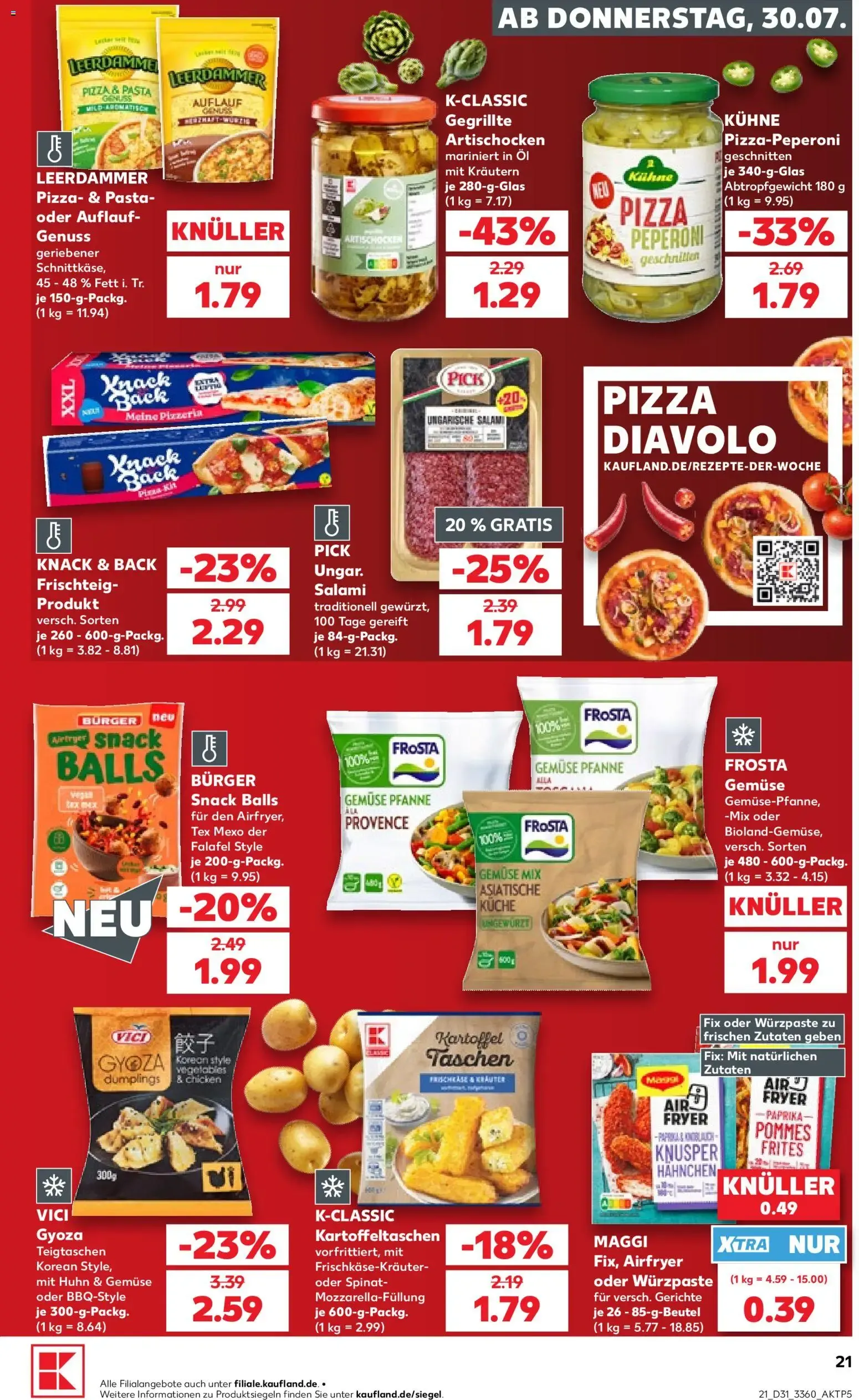 Prospekt Kaufland ab 30.07.2026 » Angebote Online zum Blättern von 30. Juli bis 5. August 2026 - Prospekt seite 21