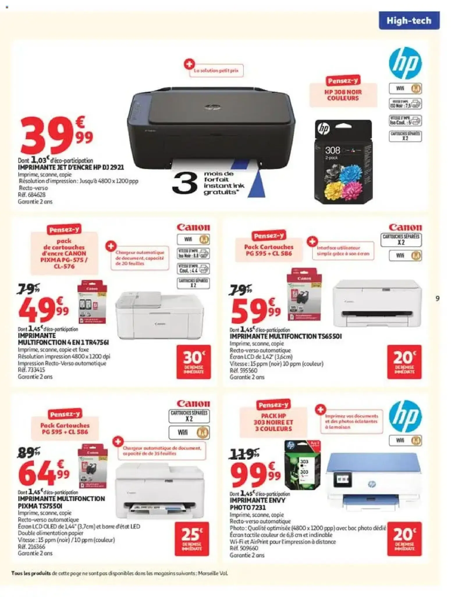 Auchan - Promos rentrée étudiants à partir du 18/08/2026 - promo en ligne du 18 août au 6 septembre 2026 - Catalogue page 9