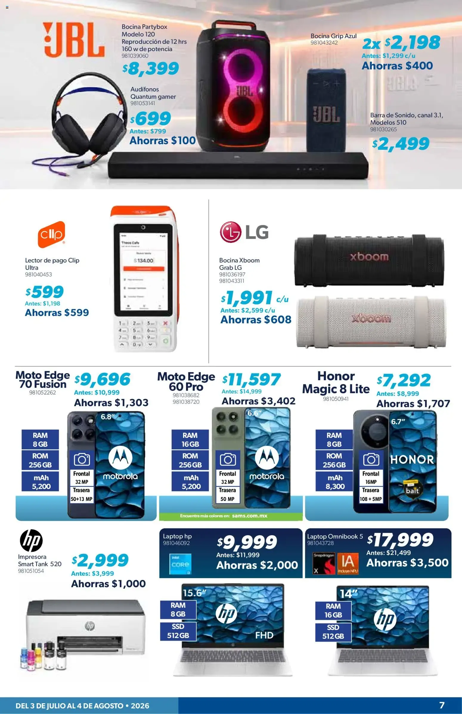 Catálogo de Sam's Club 3 de julio al 4 de agosto 2026 - Pagina 7