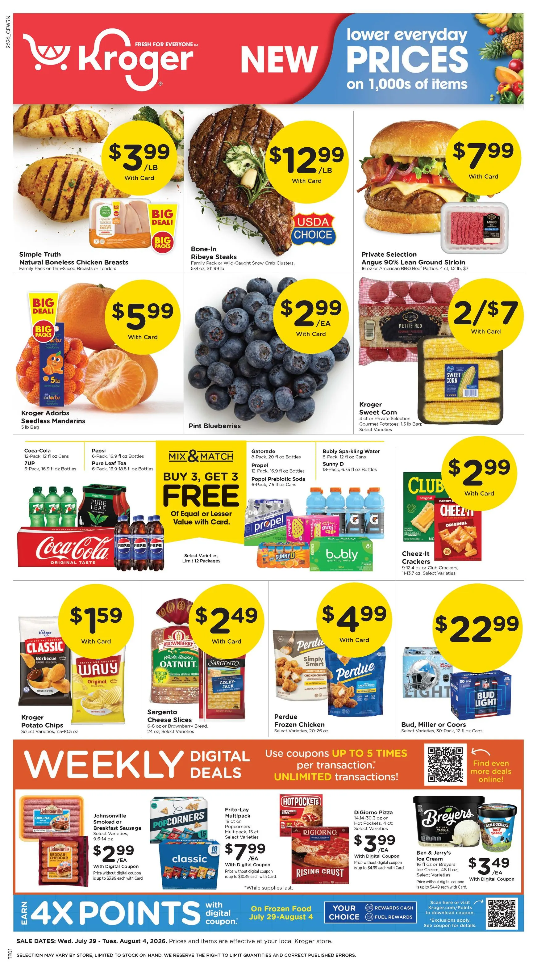 Current Kroger leaflet valid from Wednesday 07/29/2026 to Tuesday 08/04/2026