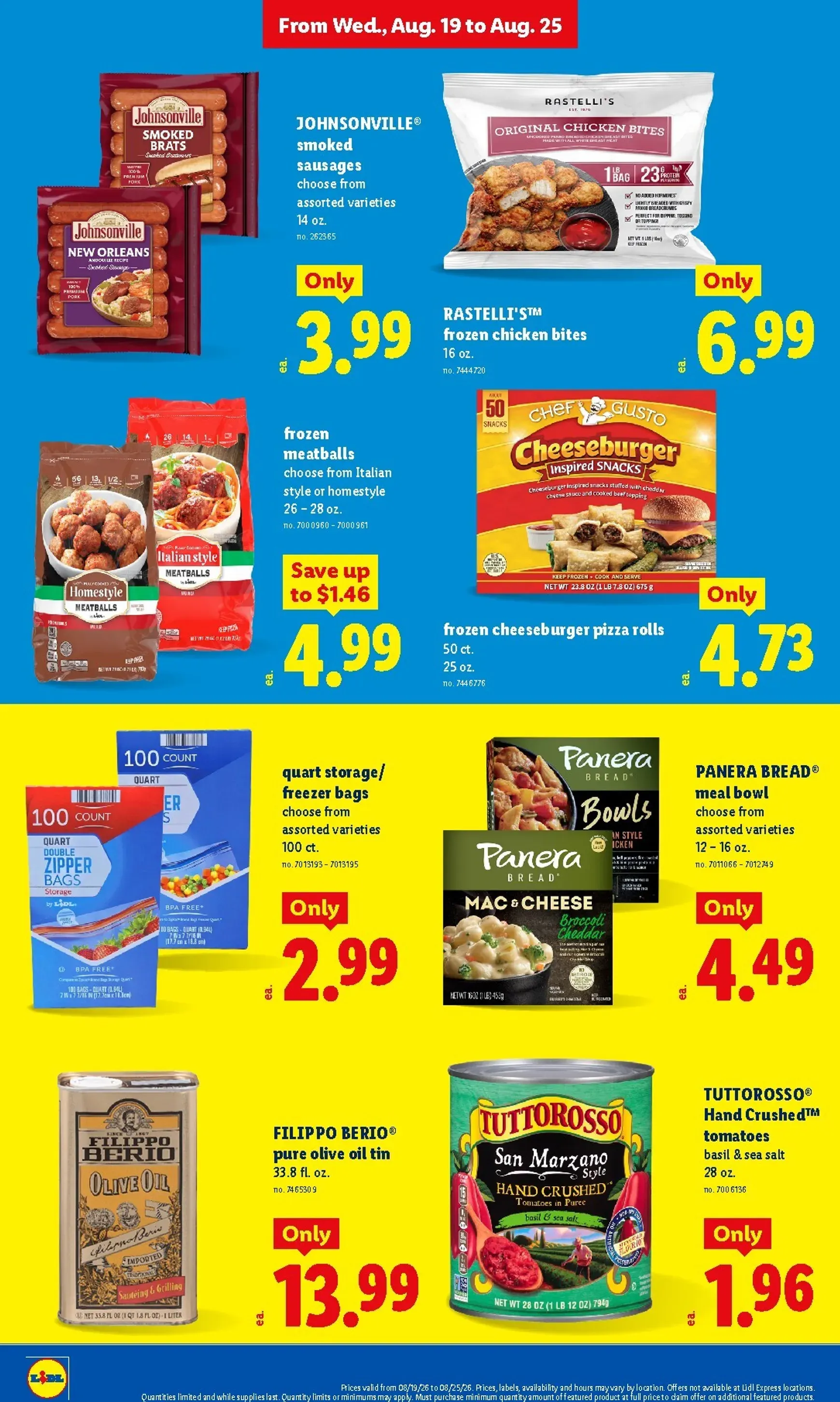 Weekly promotion Current Lidl leaflet valid from Wednesday 08/19/2026 to Tuesday 08/25/2026 spanning from August 19 to August 25 2026 - Page 20 for Catalogue 365