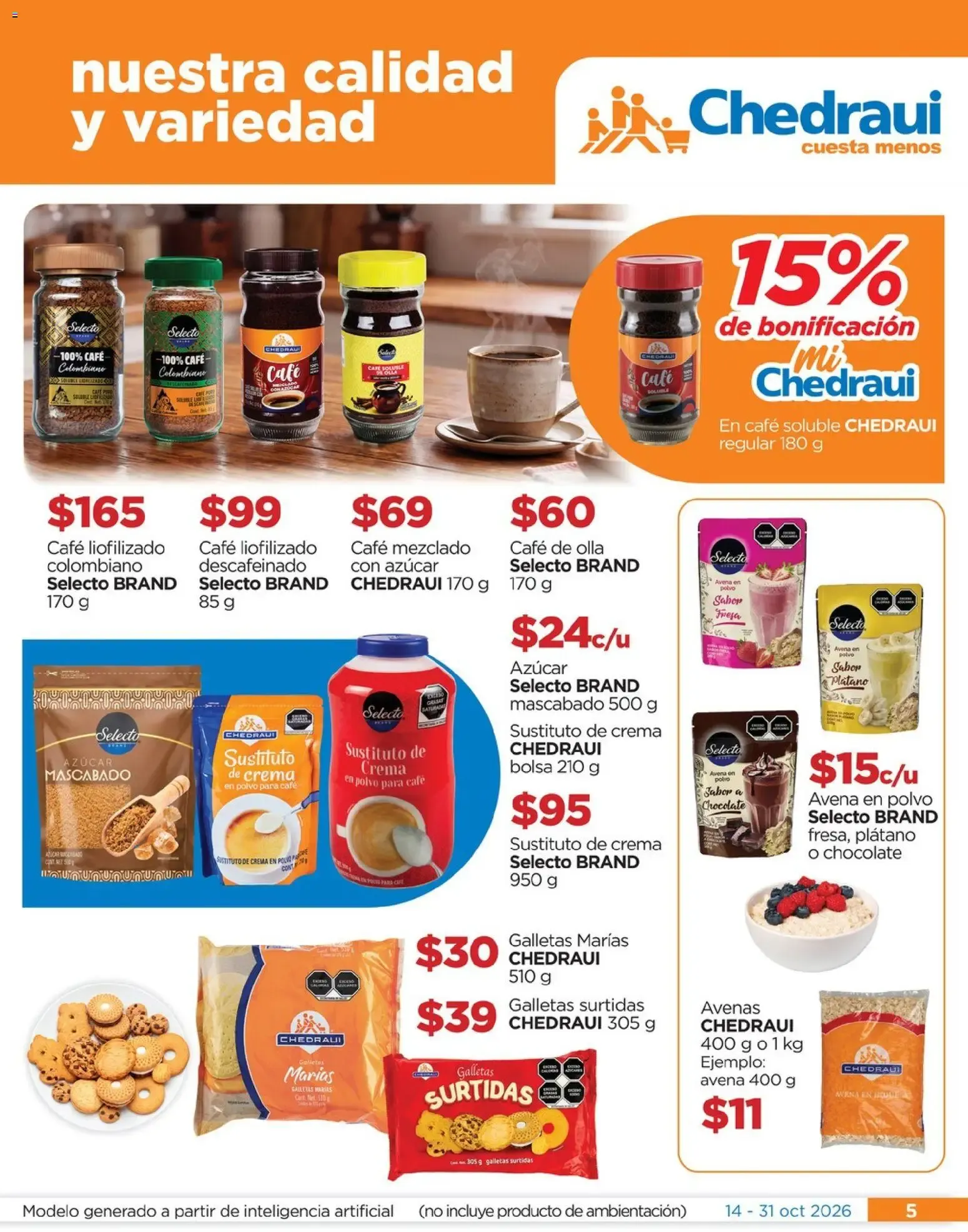 Catálogo de Chedraui folleto Nuestras marcas propias calidad y variedad que cuesta menos (14/10/2026 - 31/10/2026) - catálogo en línea 14 de octubre al 31 de octubre 2026 - Pagina 5