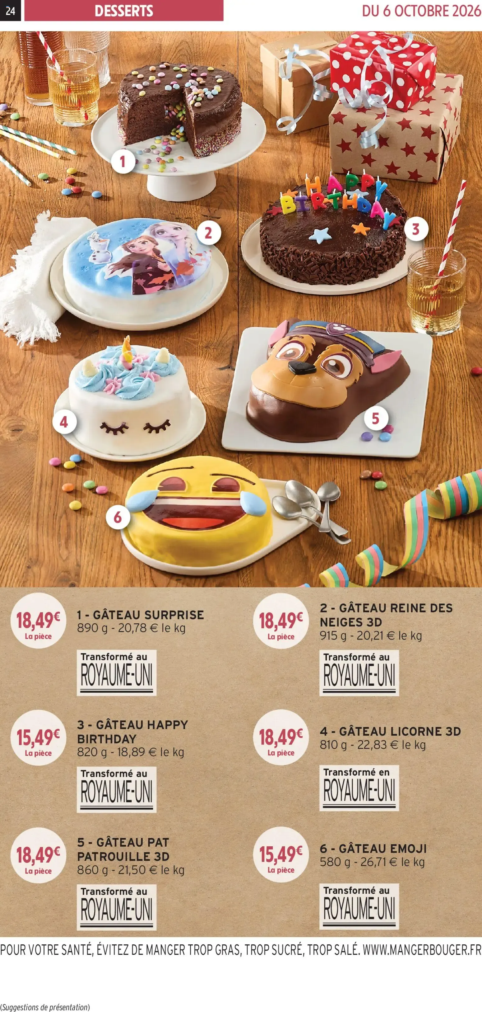 Intermarché - Les menus traiteur automne/hiver à partir du 06/10/2026 - promo en ligne du 6 octobre au 28 mars 2027 - Catalogue page 23