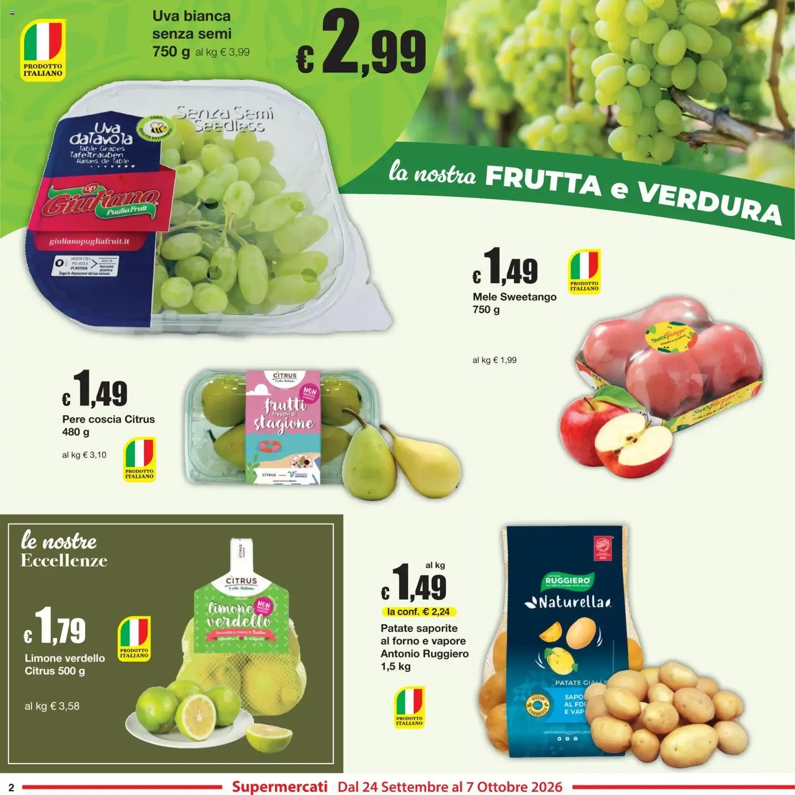 Sì con Te volantino dal 24/09/2026 - online Offerte da 24 settembre a 7 ottobre di 2026 - Pagina del volantino 2