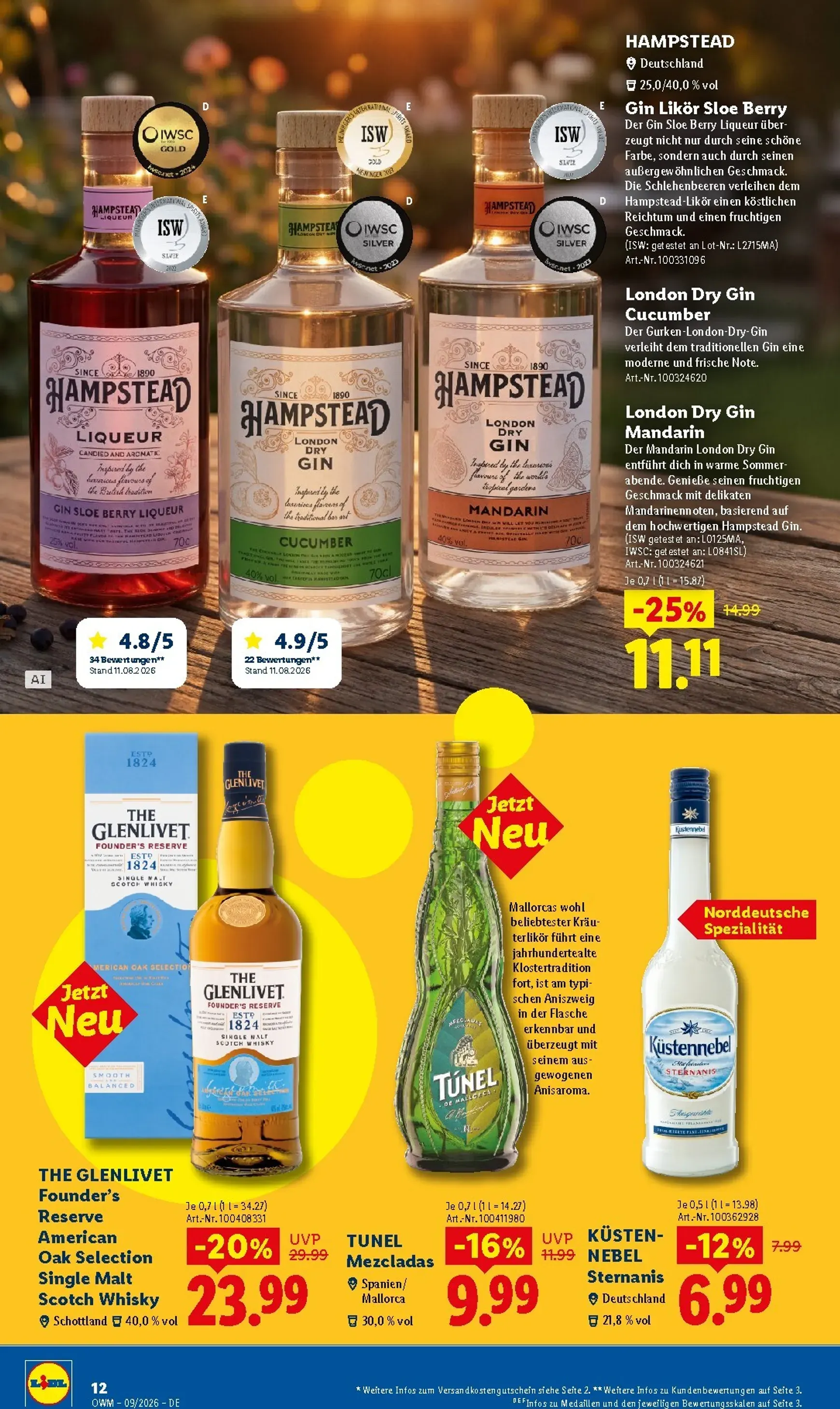 Lidl - Wein & Spirituosen Prospekt – von Dienstag 01.09.2026 bis Mittwoch 30.09.2026 von 1. September bis 30. September 2026 - Prospekt seite 12