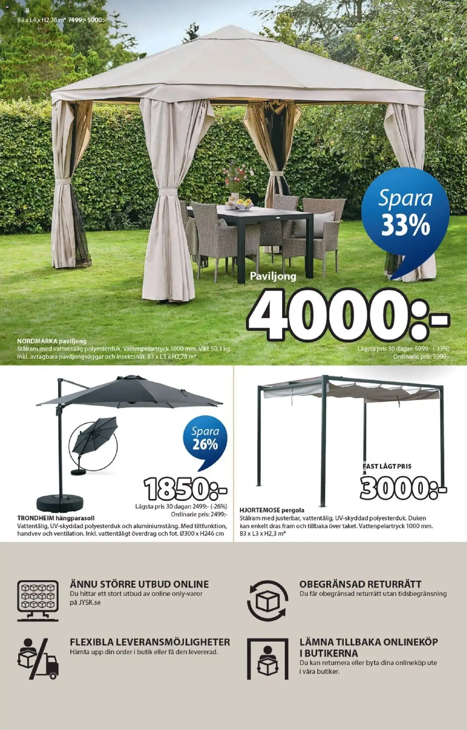 JYSK erbjudanden från 01/06/2026 - 28/06/2026 > Reklamblad nuvarande rabatter från 1 juni till 28 juni 2026 - Reklamblad sidor 8