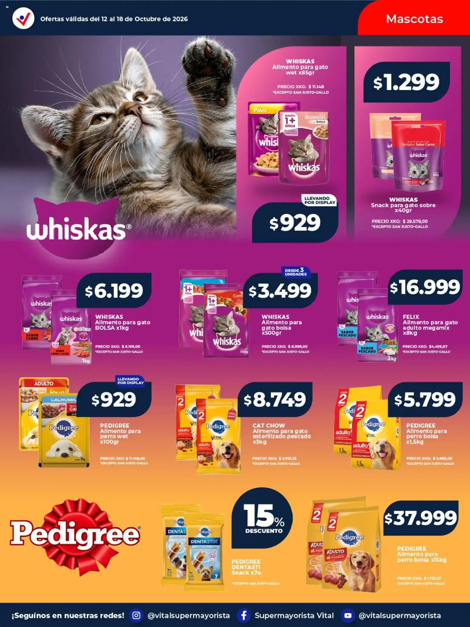 Ofertas de VITAL SUPERMAYORISTA EL MAYORISTA DE TU AHORRO 12 de octubre al 18 de octubre 2026 - Página 26 del catálogo