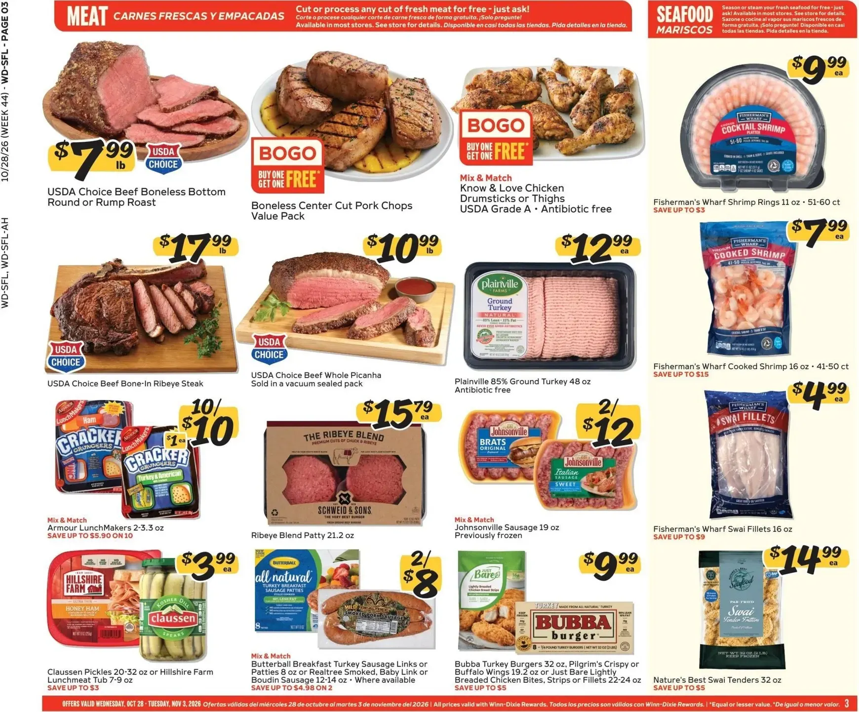 Weekly ad Current Winn-Dixie leaflet valid from Wednesday 10/28/2026 to Tuesday 11/03/2026 from October 28 to November 3 2026 - Page 3