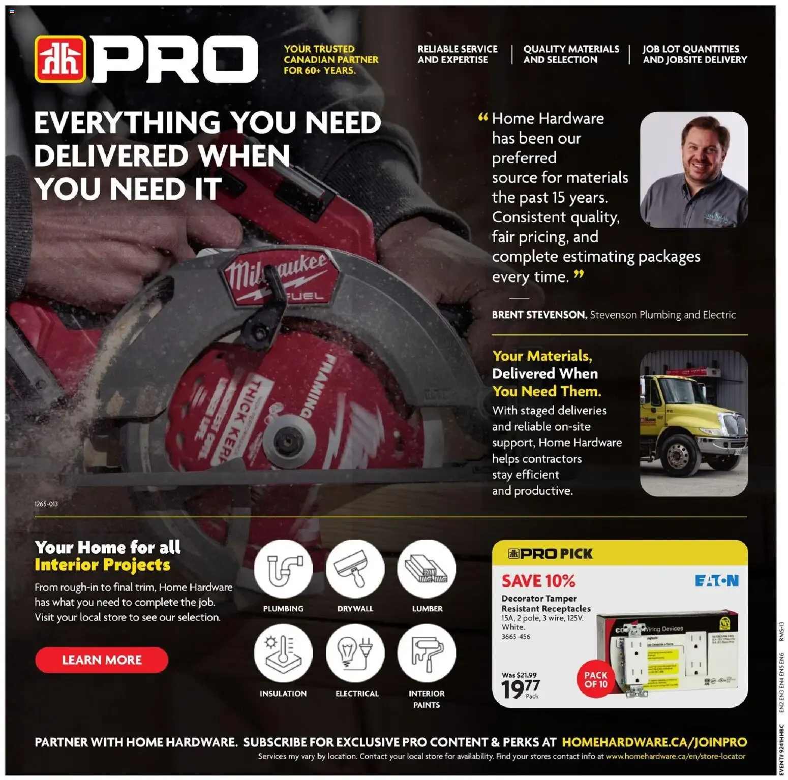 Home Hardware weekly flyer / circulaire from Oct 8, 2026 > weekly specials & deals from October 8 to October 21 2026 - flyer page 20