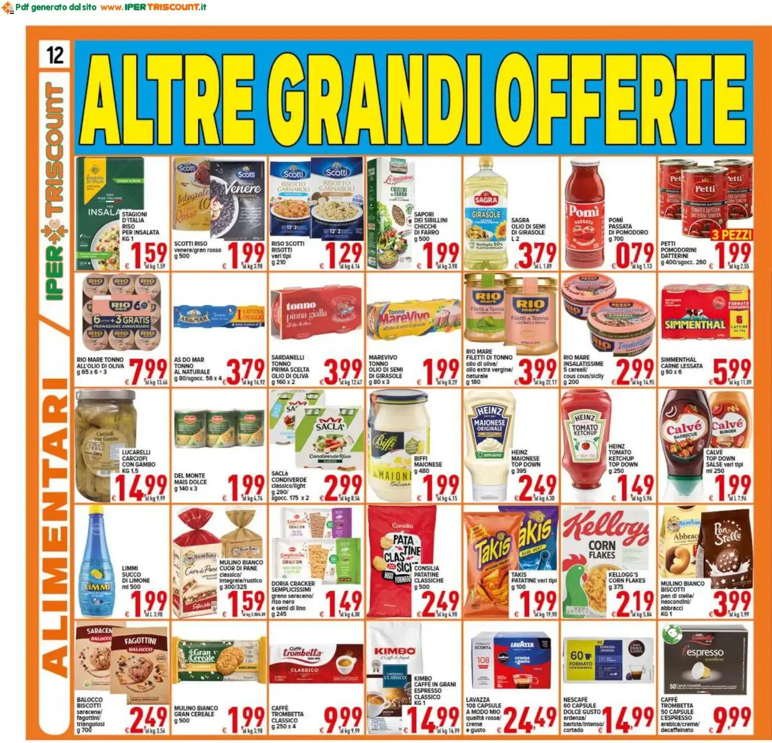 Ipertriscount volantino dal 31/07/2026 - online Offerte da 31 luglio a 11 agosto di 2026 - Pagina del volantino 12