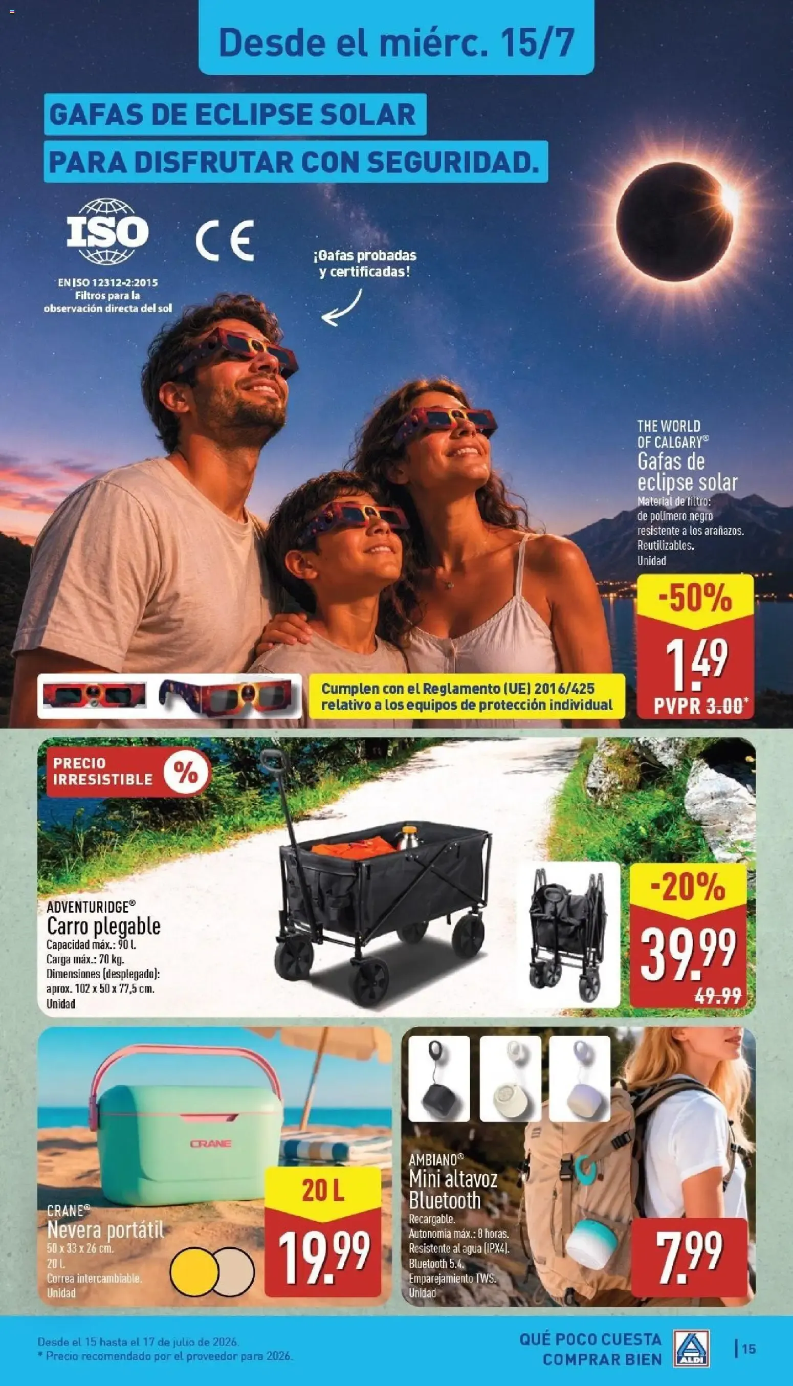 Catálogo de Aldi: Un baño de frescura al mejor precio 13 de julio al 19 de julio 2026 - Página 15