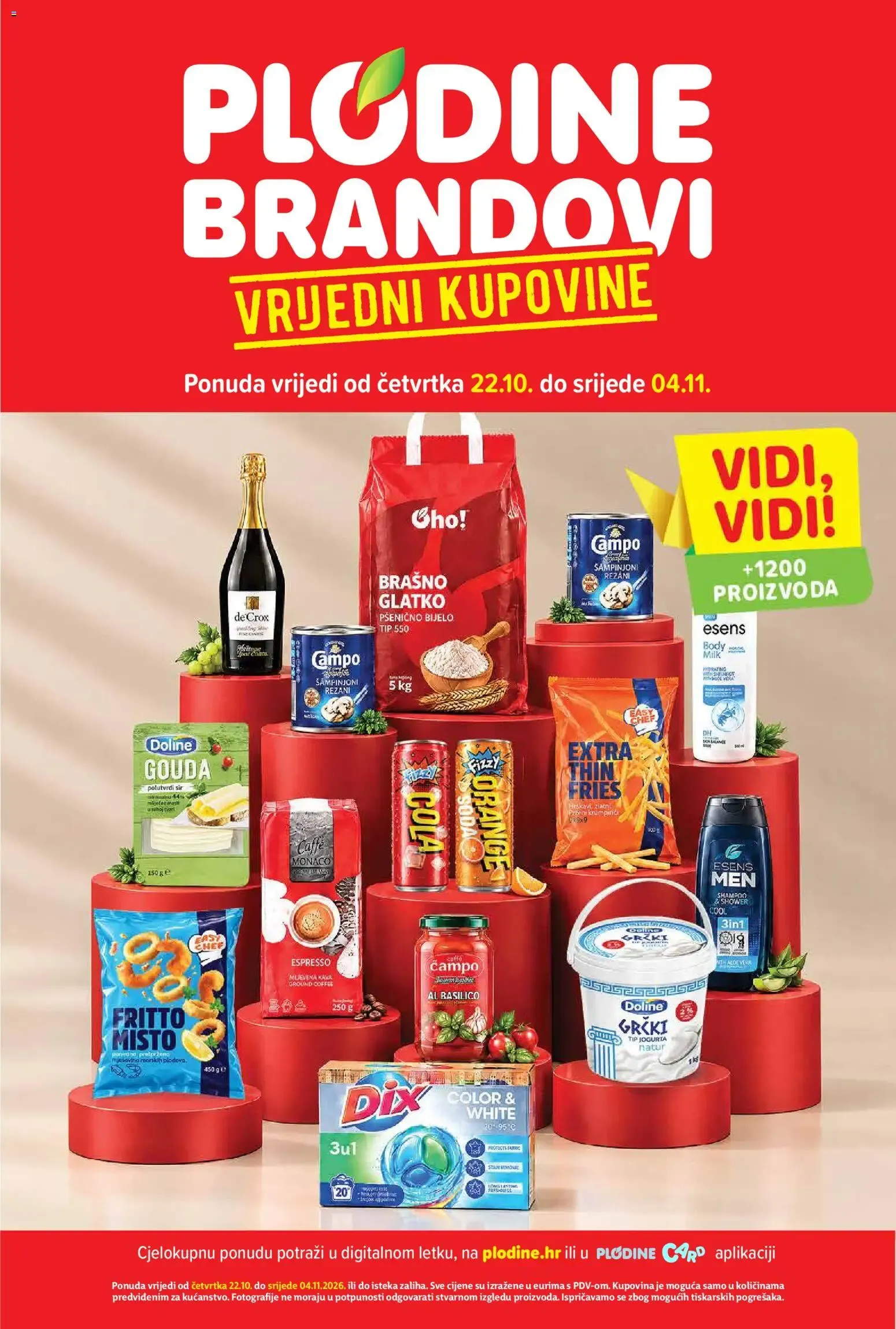 Katalog Plodine Brandovi Vrijedni Kupovine novi od 22.10.2026 na listanje > letak digitalni od 22. listopada do 4. studenoga 2026. - Pregled Stranica 1