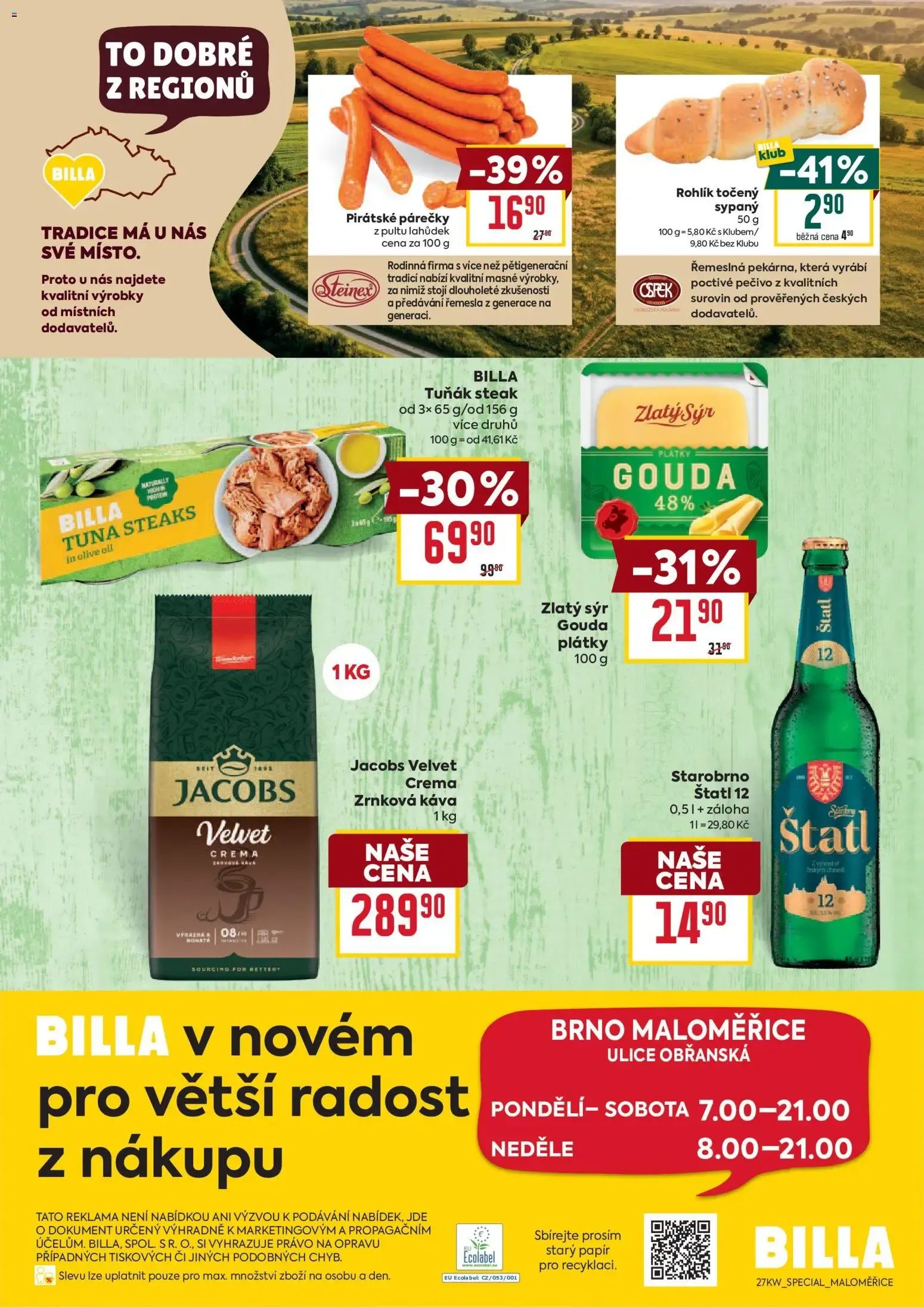 Billa: Apertura Nueva Tienda Maloměřice - 1. července 7. července 2026 - Page 2