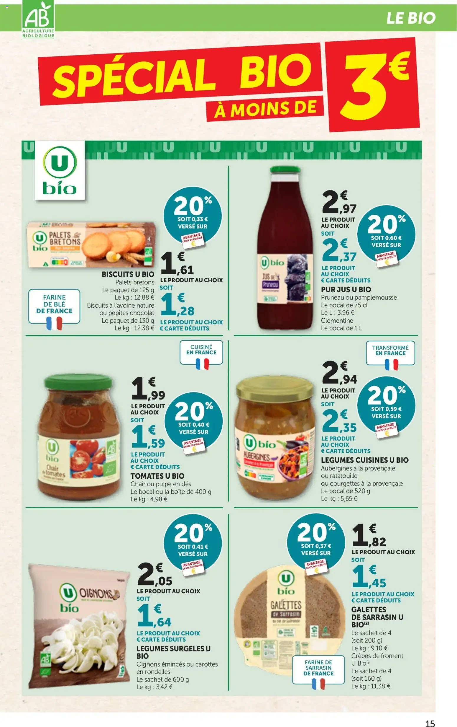 bi1 Catalogue supermarché à partir du 15/09/2026 - promo en ligne du 15 septembre au 27 septembre 2026 - Catalogue page 15
