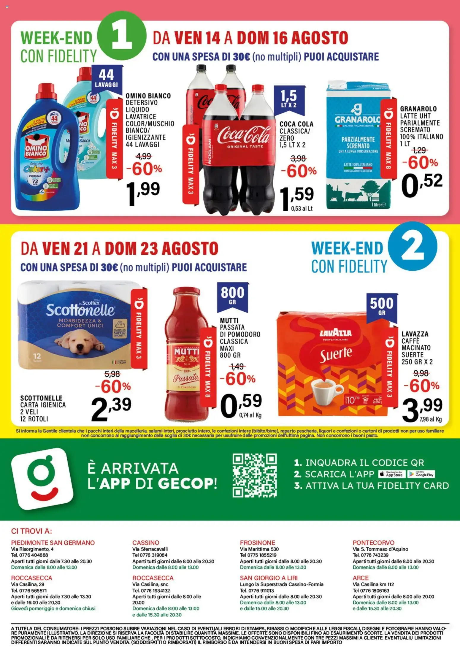 GECOP SUPERMERCATI - SOTTO COSTO FRESCHI da 10 agosto a 23 agosto di 2026 - Pagina del volantino 20