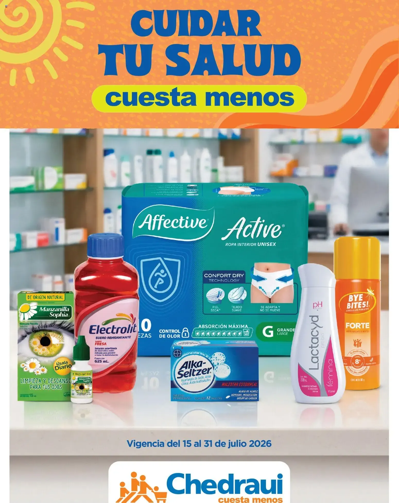 Catálogo de Chedraui folleto Cuidar tu salud (15/07/2026 - 31/07/2026) - catálogo en línea 15 de julio al 31 de julio 2026 - Pagina 1