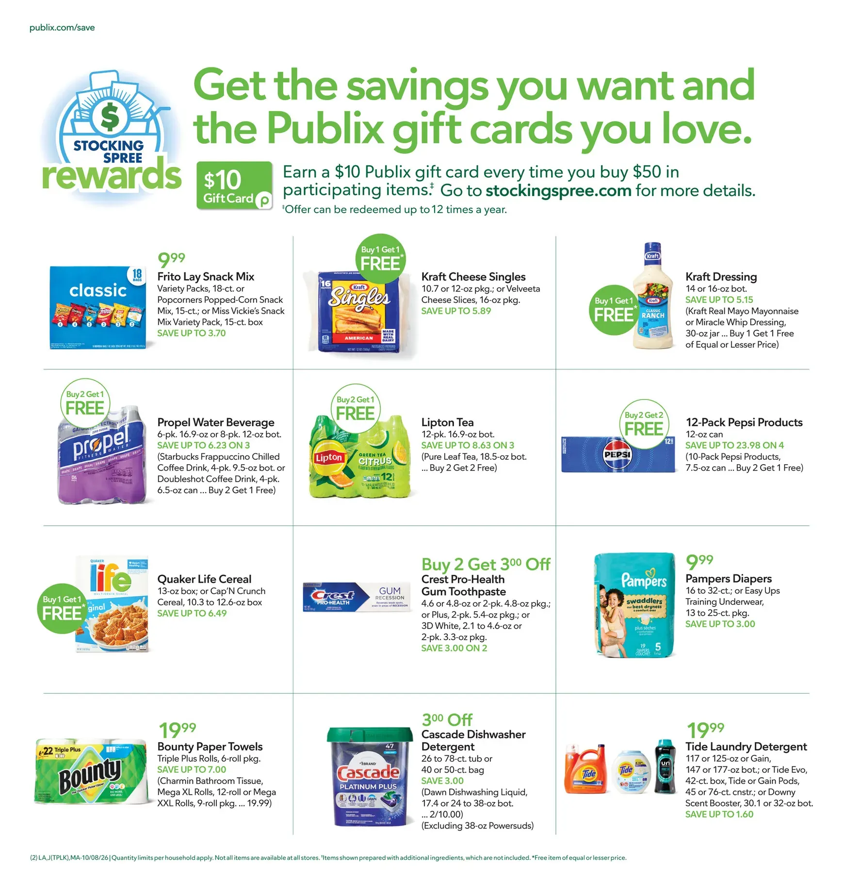 Weekly ad Current Publix leaflet valid from Thursday 10/08/2026 to Wednesday 10/14/2026 from October 8 to October 14 2026 - Page 2