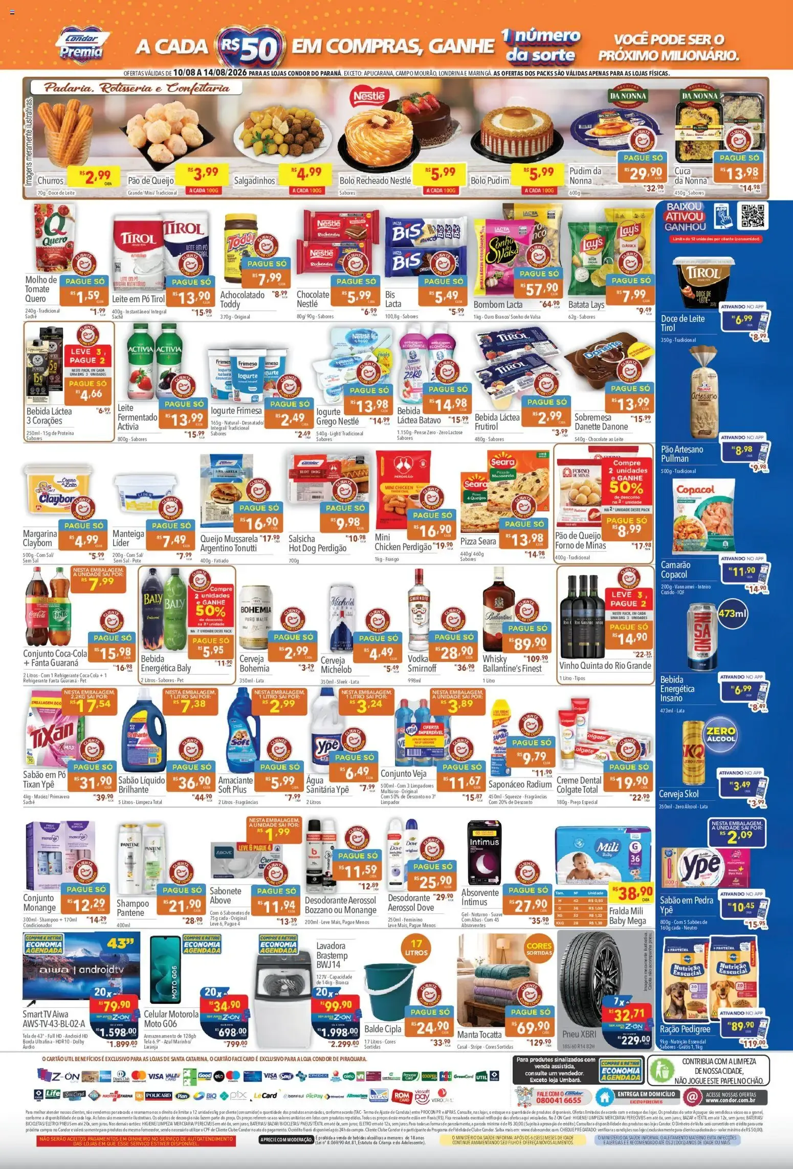 Encarte de Supermercados Condor - Ofertas da semana de 10/08/2026 10 de agosto até 14 de agosto 2026 - Pagina 2