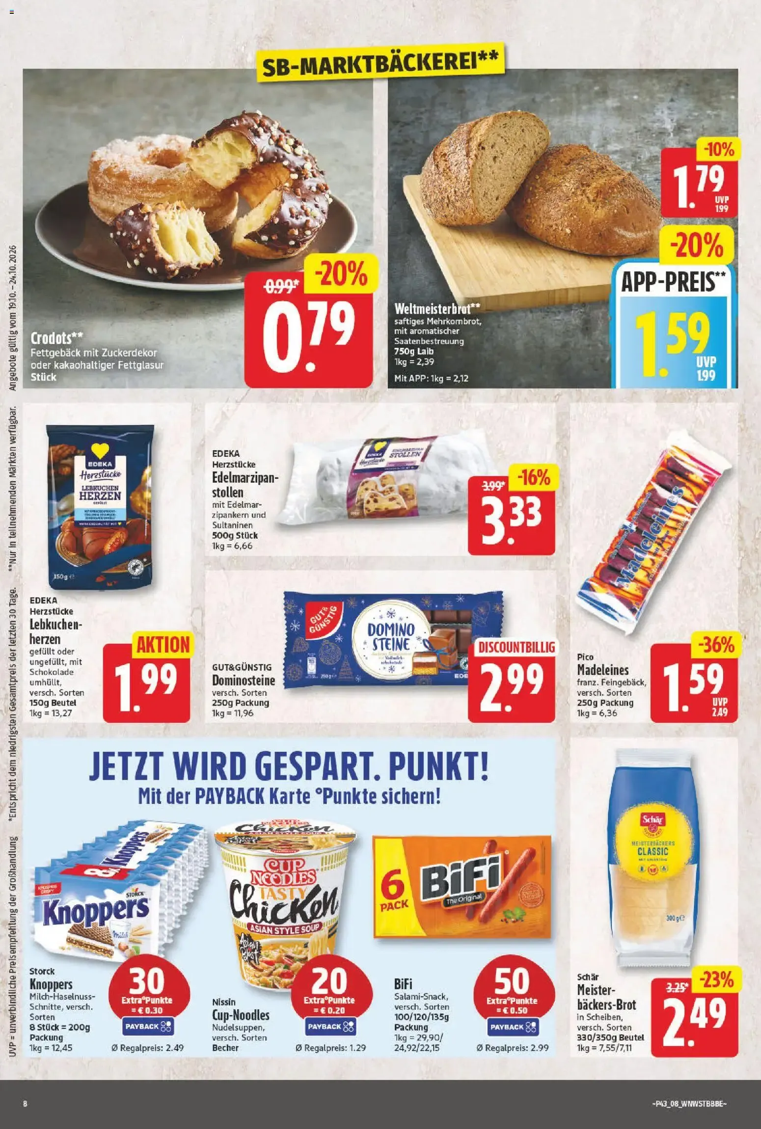 Nah & Gut & NP EDEKA: Prospekt con ofertas destacadas von 19. Oktober bis 24. Oktober 2026 - Prospekt seite 8