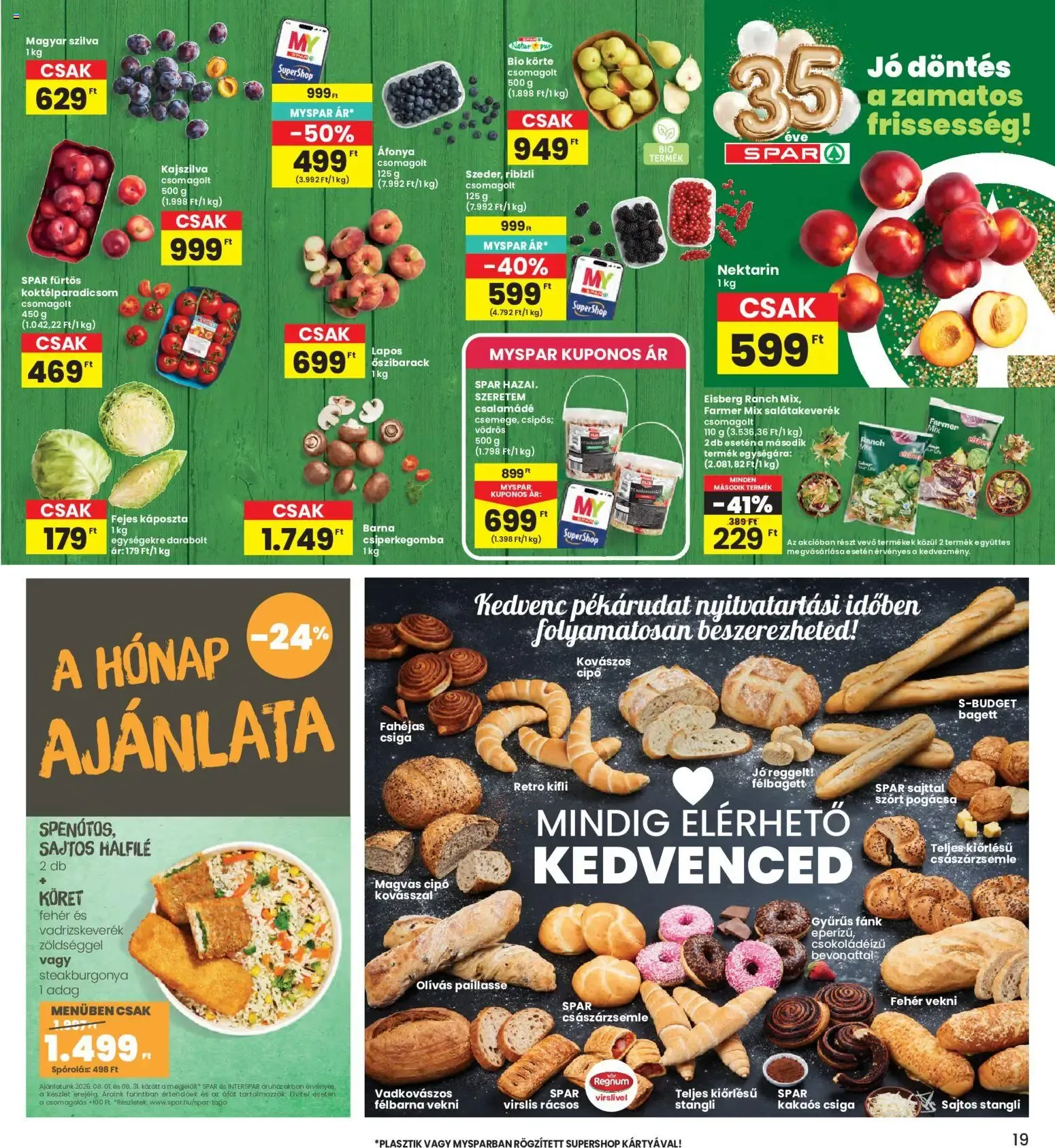 Katalógus Interspar akciós újság - 2026.08.06. -tól/töl > akció, lapozható szórólap 🛍️ augusztus 6.-tól augusztus 12.-ig 2026. - Oldal 19