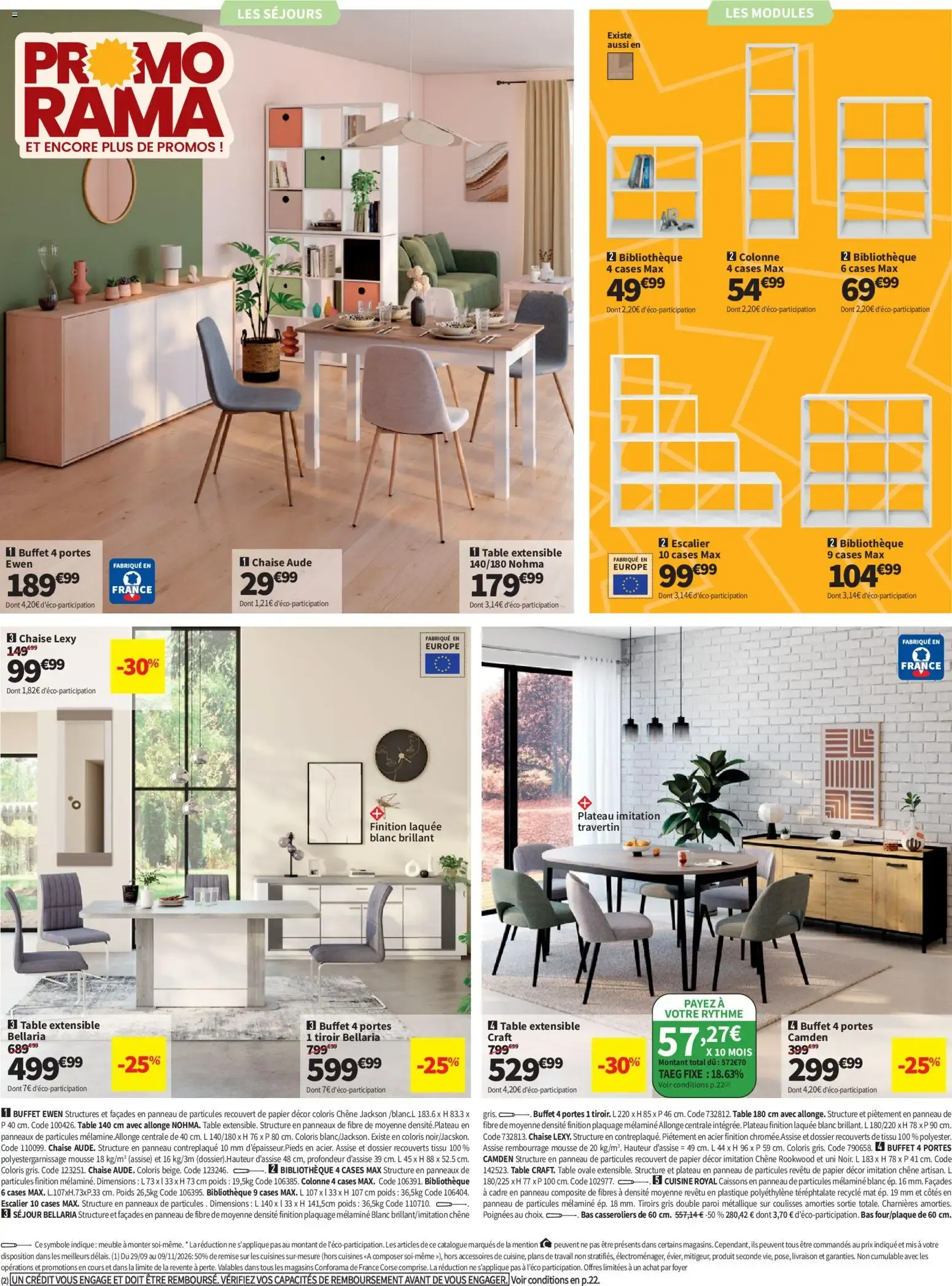 LE GRAND DESTOCKAGE PROMO RAMA Conforama du 13 octobre au 9 novembre 2026 - Catalogue page 4