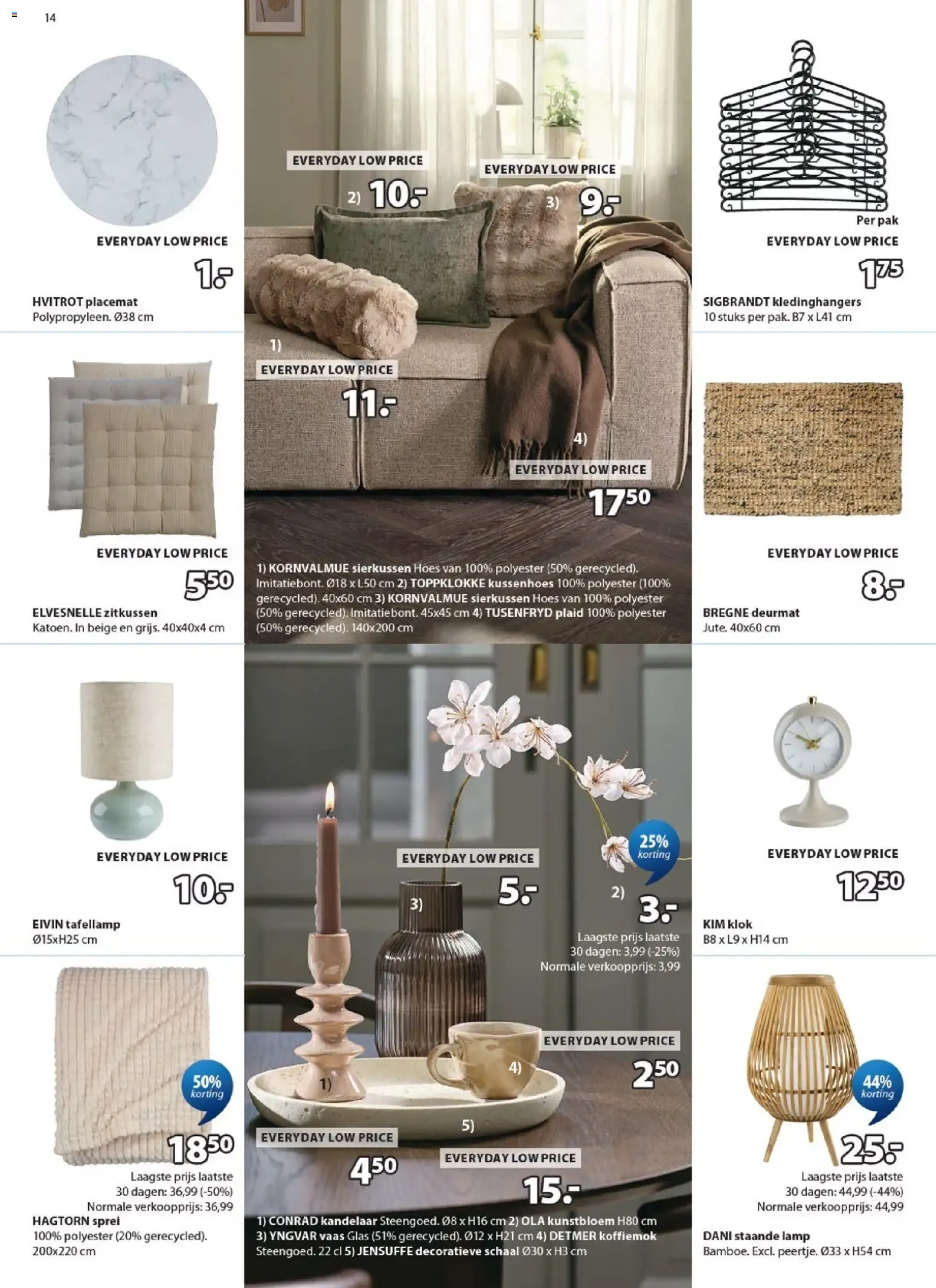 JYSK: Geweldige aanbiedingen voor je huis TOT 60% KORTING / Woondeals van 24 september tot 23 oktober 2026 - Folder pagina 14