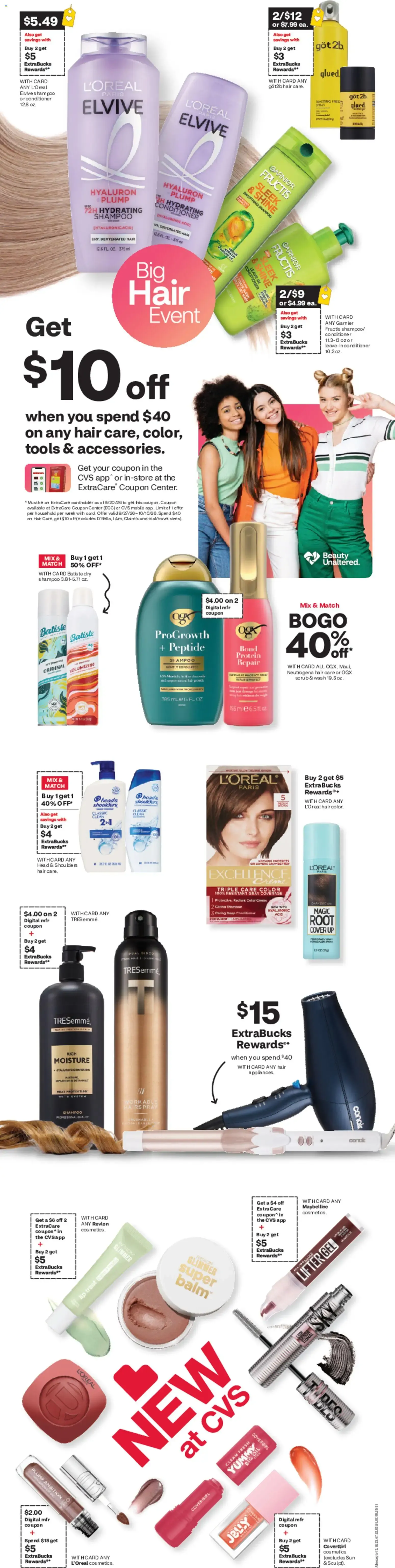 Weekly ad CVS: EXTRA extra big deals days with ExtraCare from September 27 to October 3 2026 - Page 4