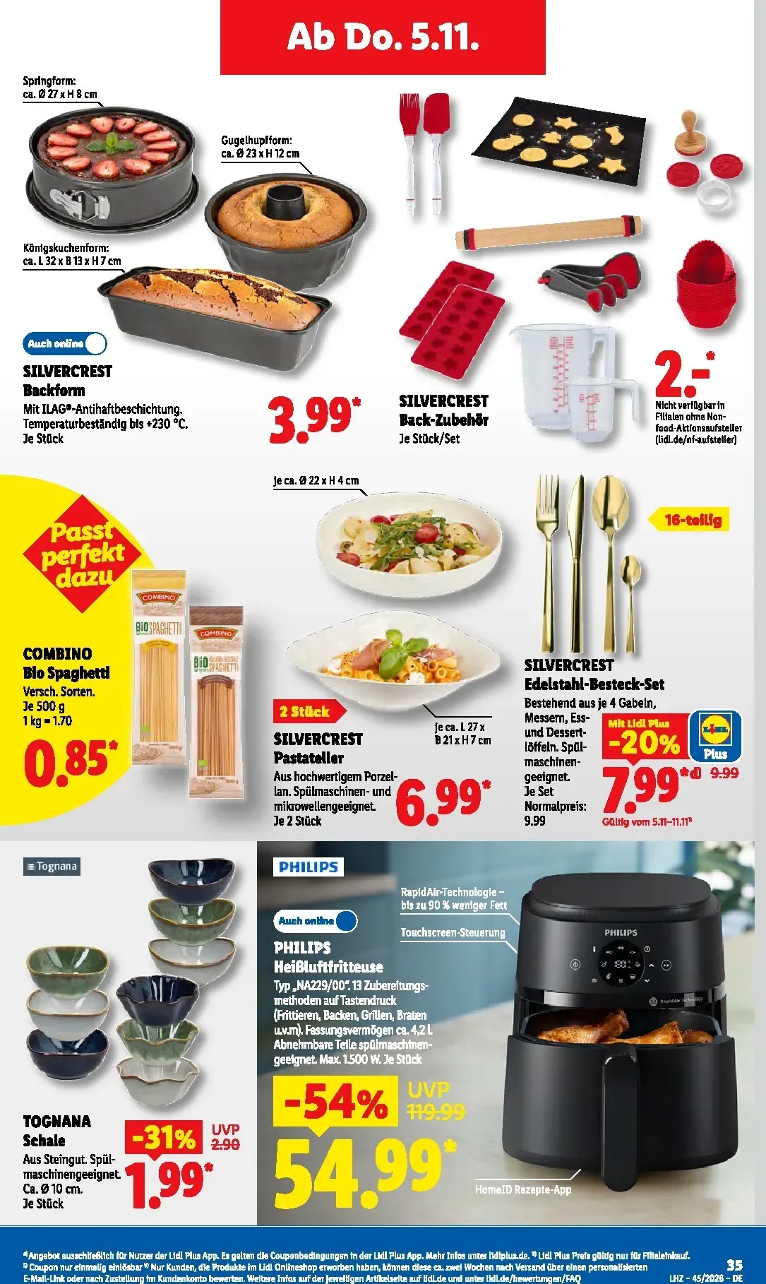 Lidl Sparen beim Preisführer von 2. November bis 7. November 2026 - Prospekt seite 54
