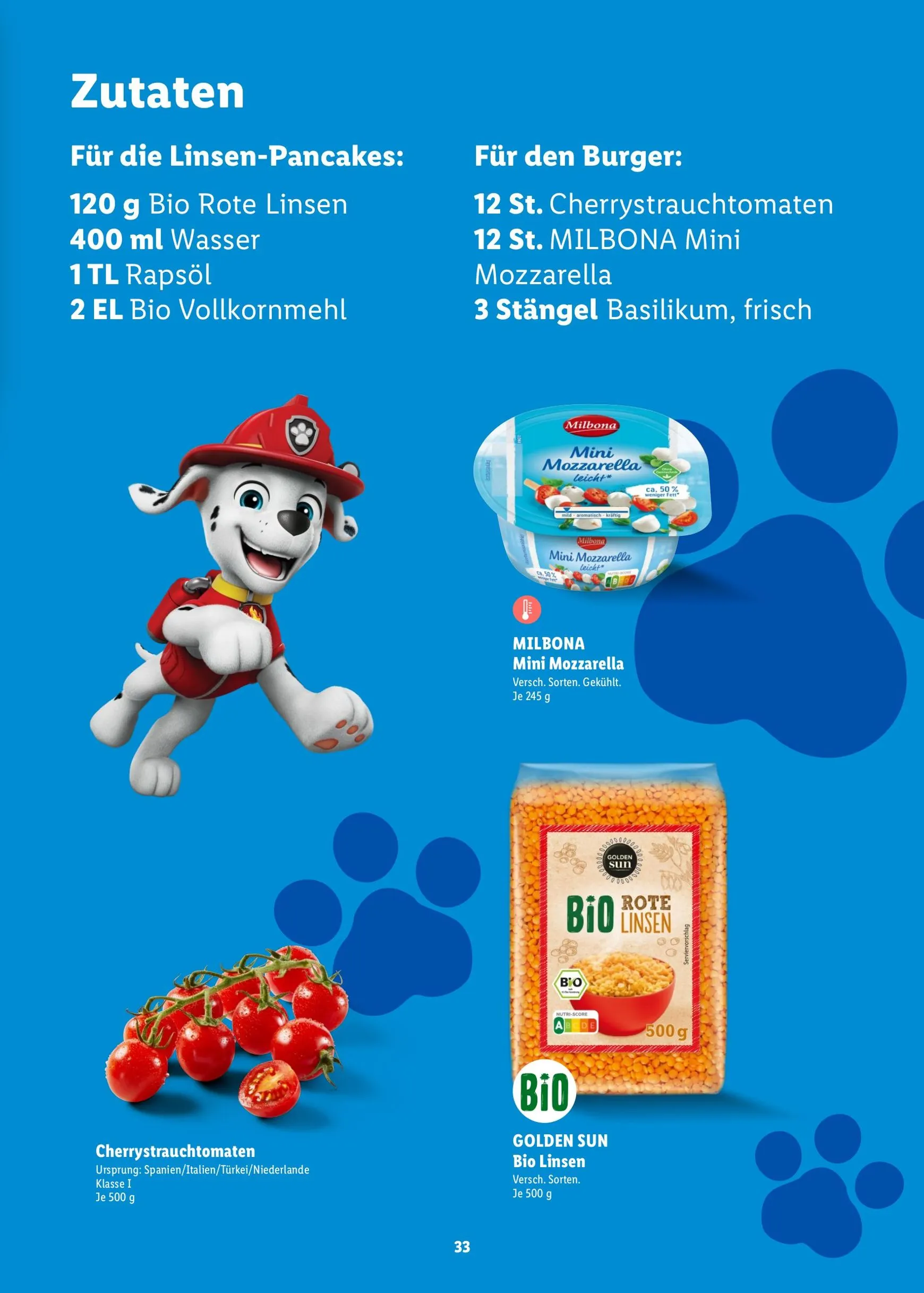 PAW Patrol Rezeptheft von 20. Juli bis 23. August 2026 - Prospekt seite 33