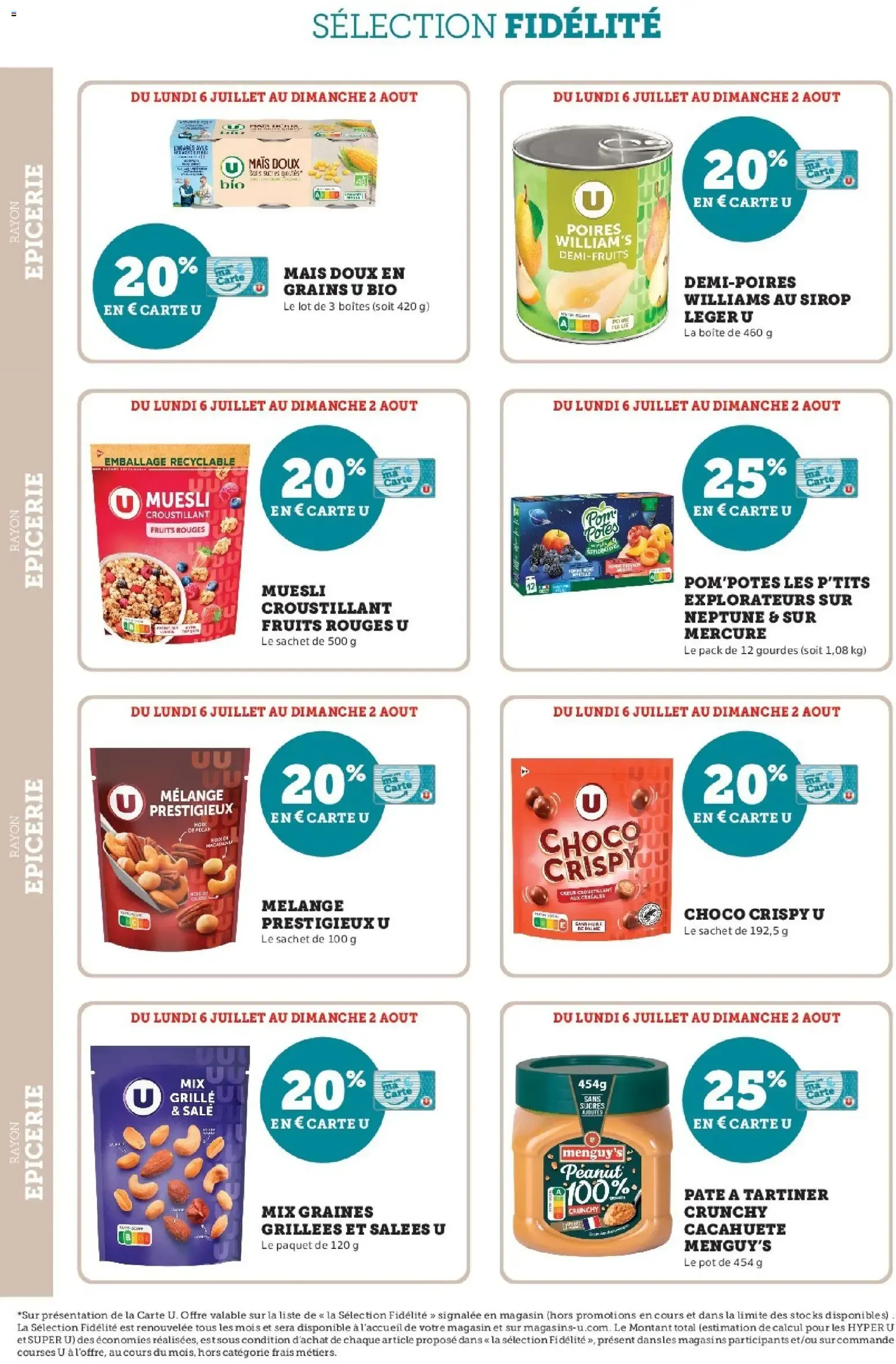 Hyper U - Ma sélection Carte U Juillet à partir du 06/07/2026 - promo en ligne du 6 juillet au 2 août 2026 - Catalogue page 14