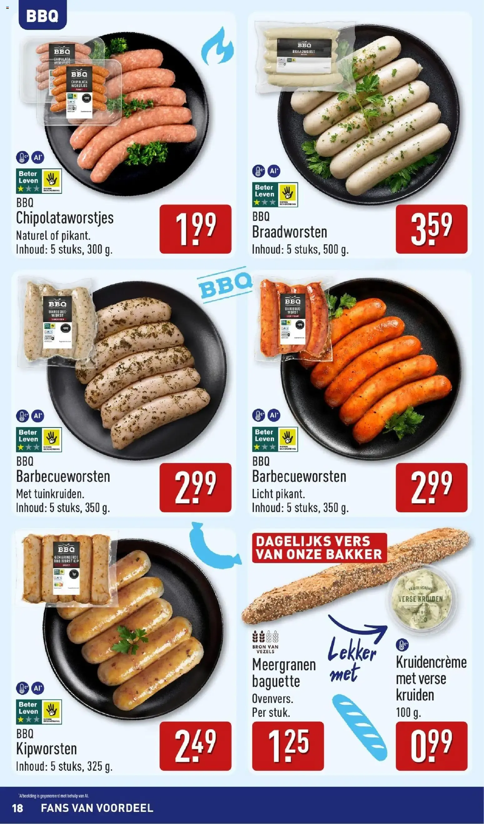 Aldi: Zo Goedkoop, dat gaan we vieren! Inspiración de verano para la BBQ van 10 augustus tot 16 augustus 2026 - Folder pagina 18