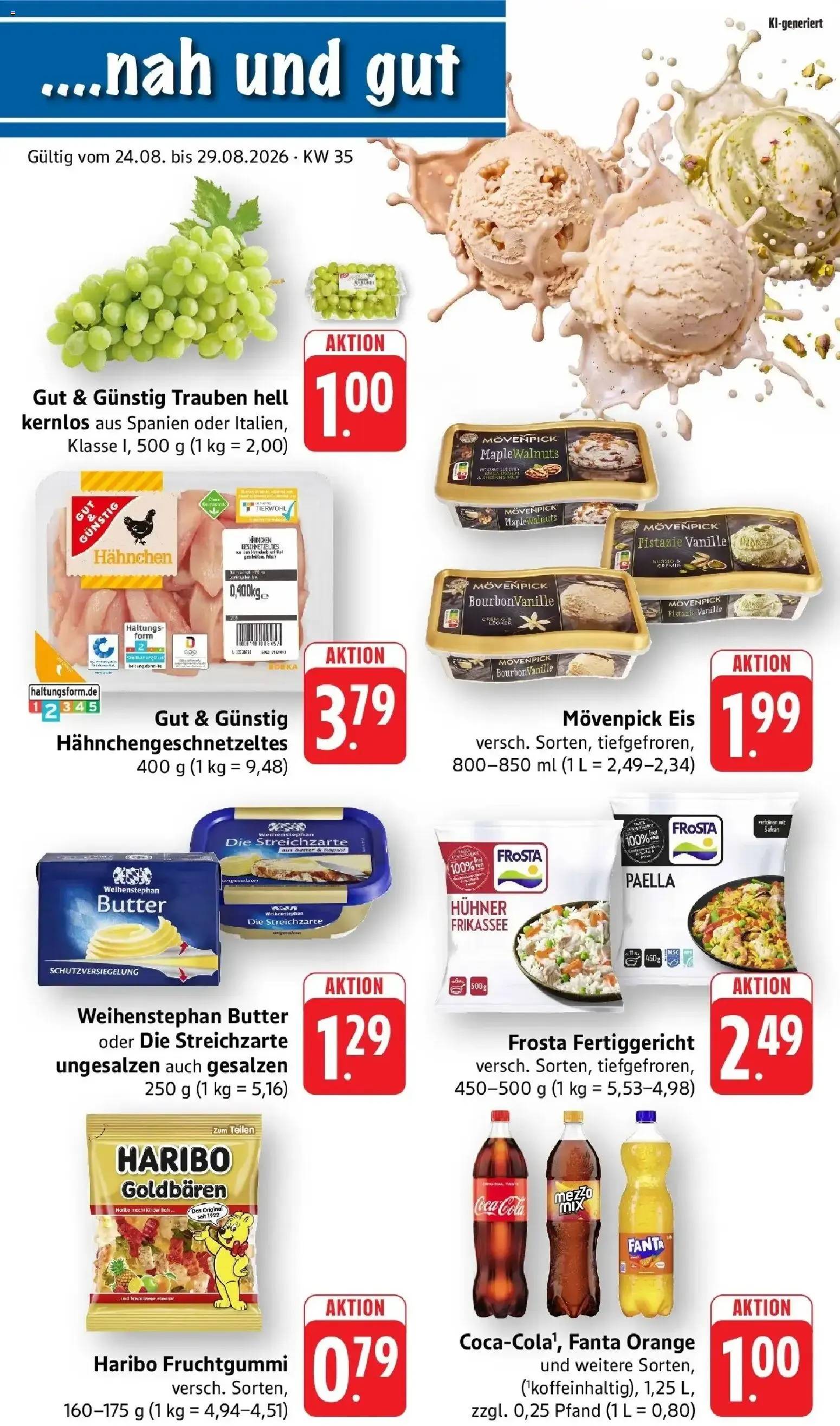 nah & gut Prospekt Sinsheim (ab 24.08.2026) zum Blättern von 24. August bis 29. August 2026 - Prospekt seite 1