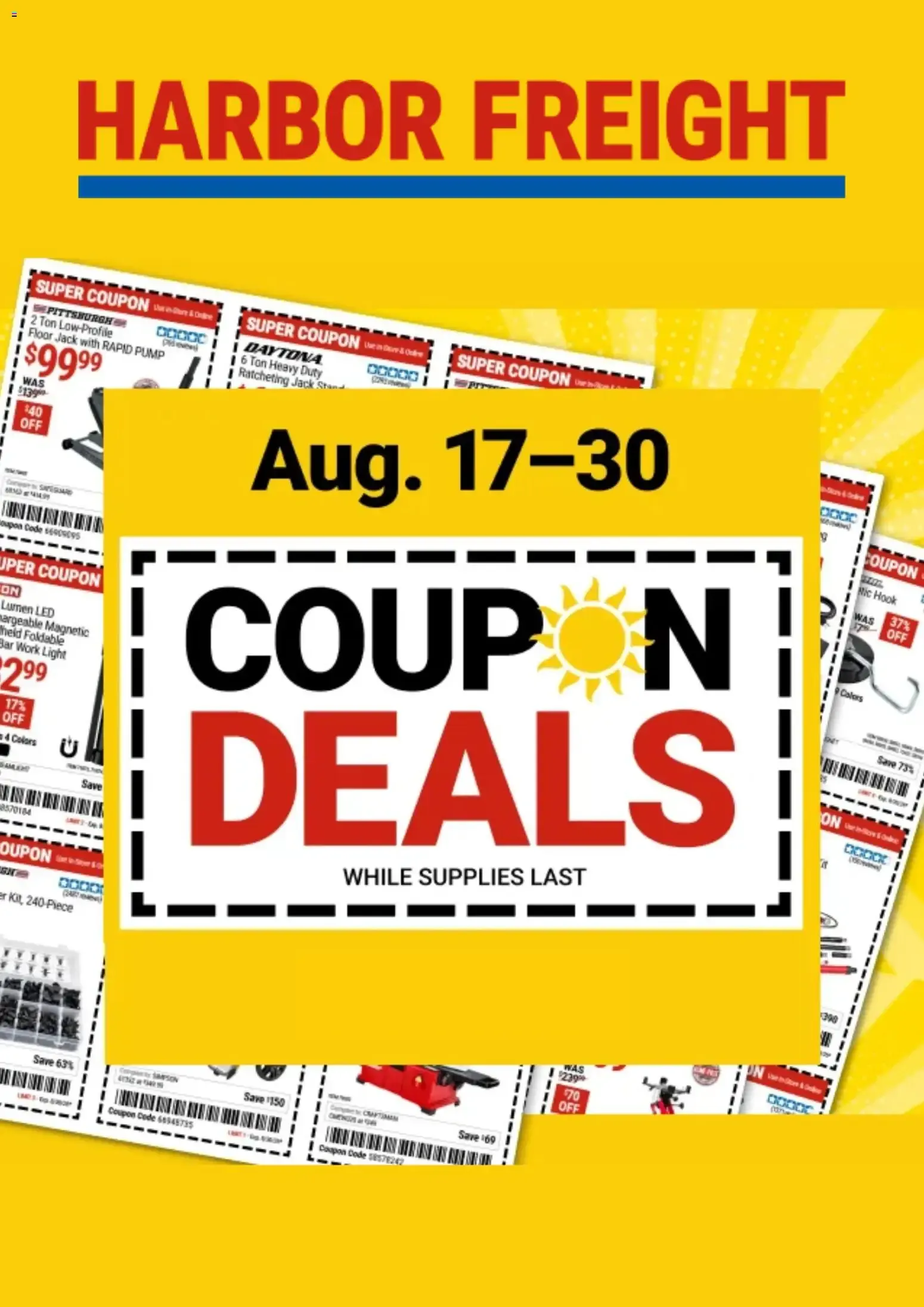 Harbor Freight: Coupon Deals