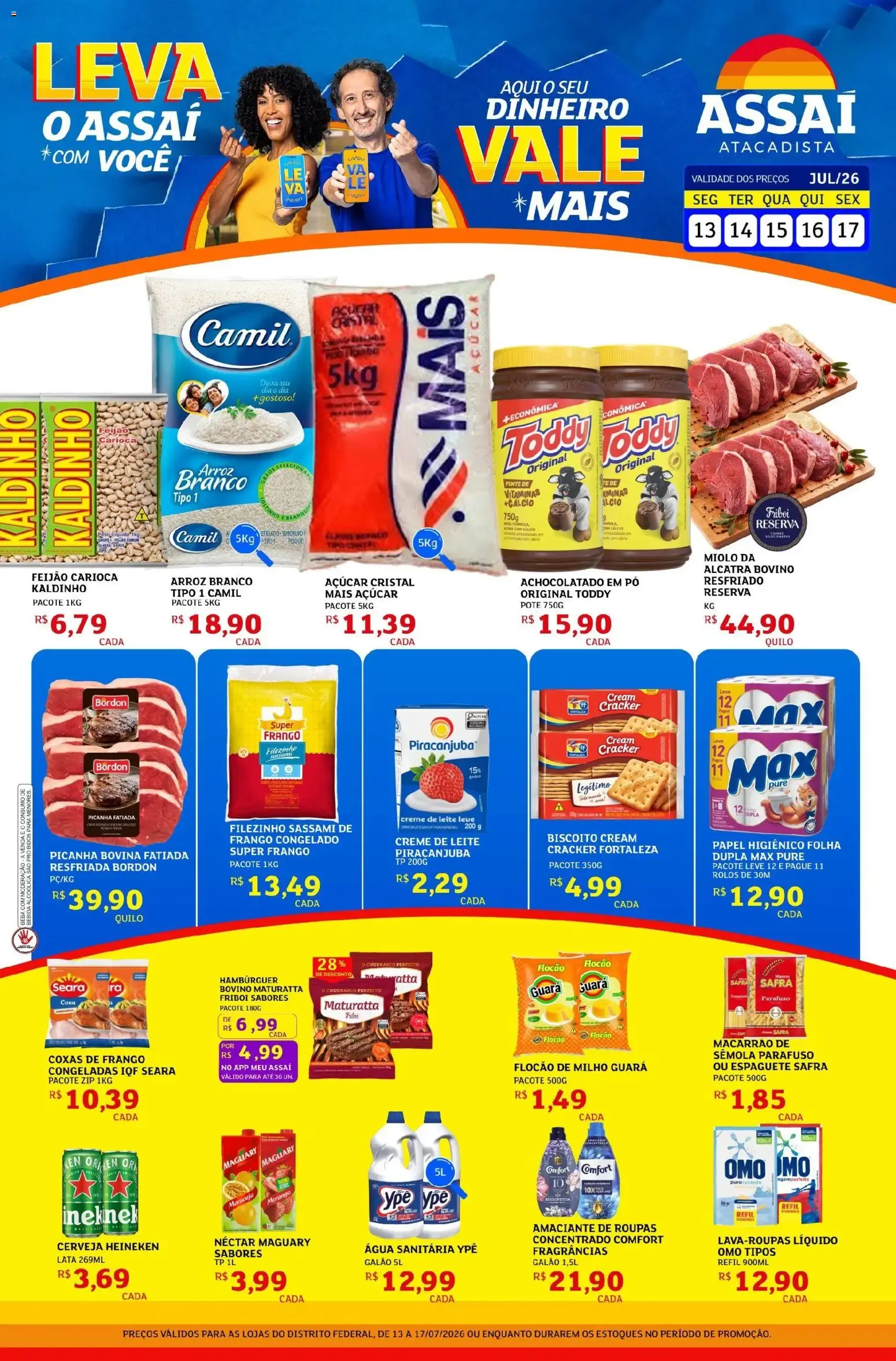 Encarte de Assaí Atacadista ofertas - DF de 13/07/2026 | Promoções Online 13 de julho até 17 de julho 2026 - Pagina 1