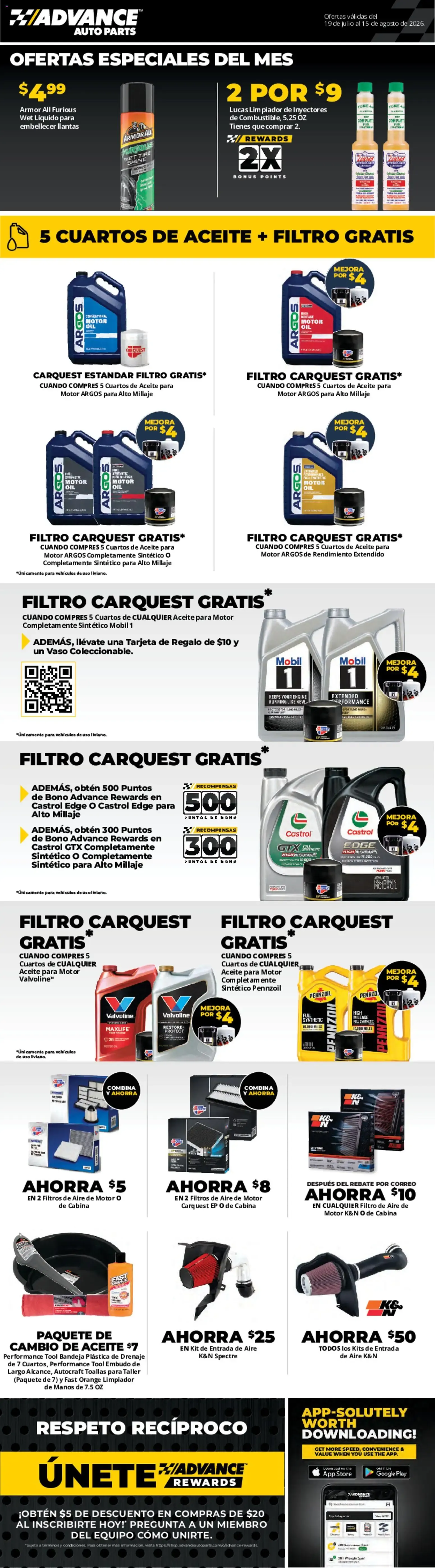Advance Auto Parts Weekly Ad from 07/19/2026 - Flyer