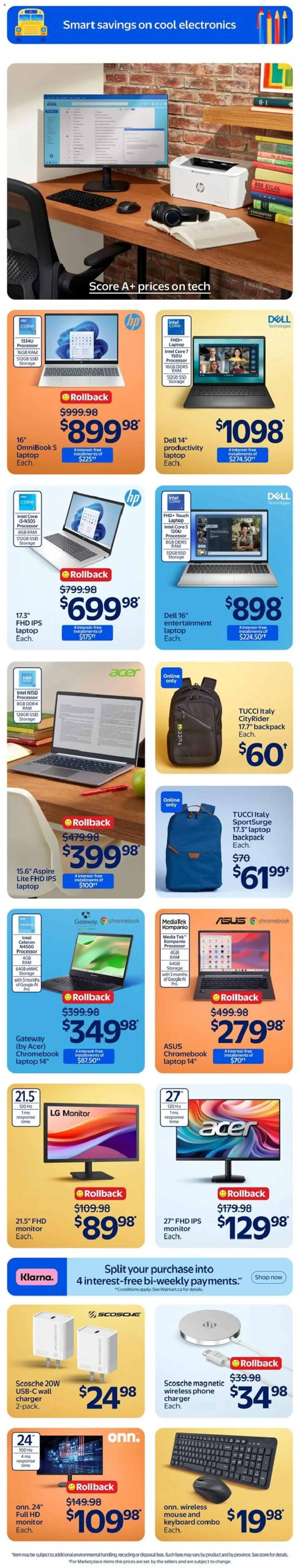 Walmart flyer - Back to school from Aug 20, 2026 > weekly specials & deals from August 20 to August 26 2026 - flyer page 8